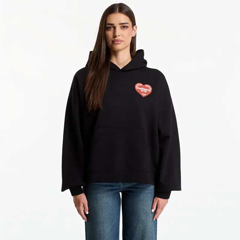 Sweatshirt Carhartt WIP W' Hooded Hartt Case Sweat Black