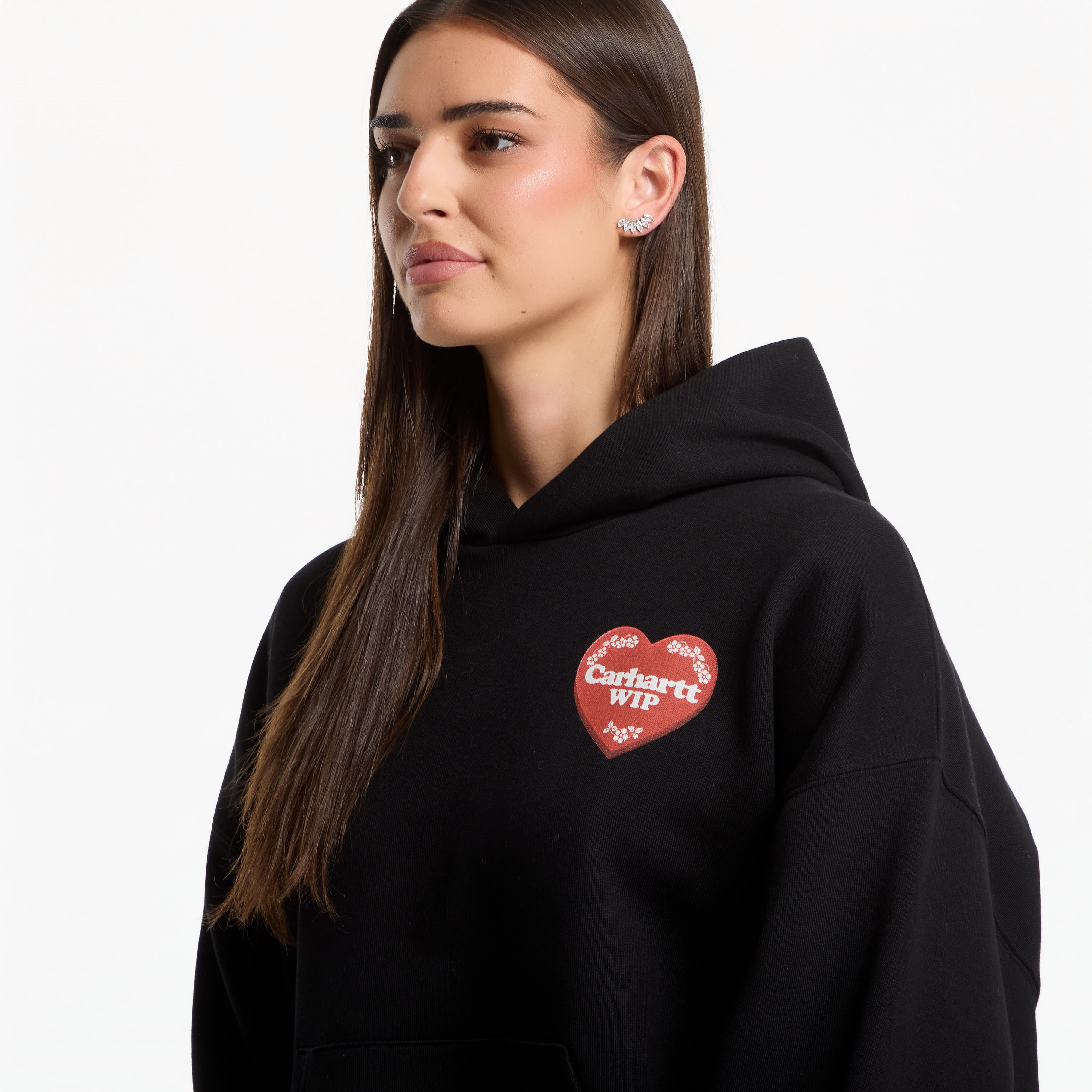 Φούτερ Carhartt WIP W' Hooded Hartt Case Sweat Black L