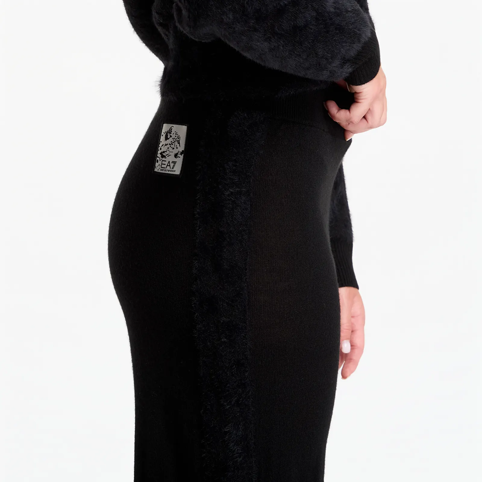 Анцузи EA7 Emporio Armani Train Apres Ski W Jacquard Kni Fancy Black