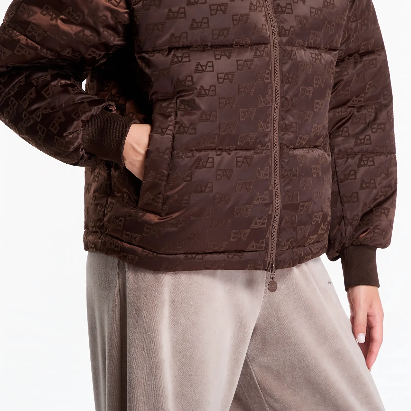 Jackets EA7 Emporio Armani Mountain Winter Jackets W Bomb Fancy Chicory Coffee