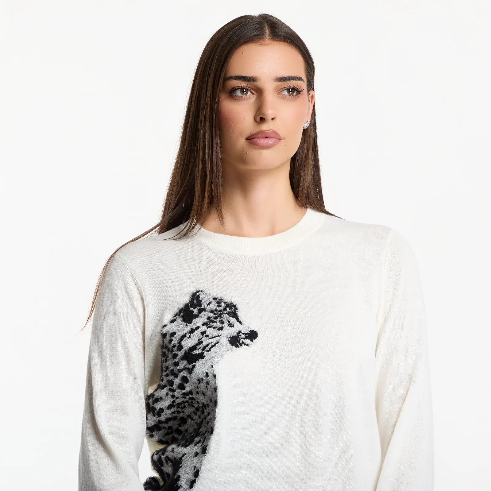 Пуловери EA7 Emporio Armani Train Apres Ski W Graphic Knit Snow White