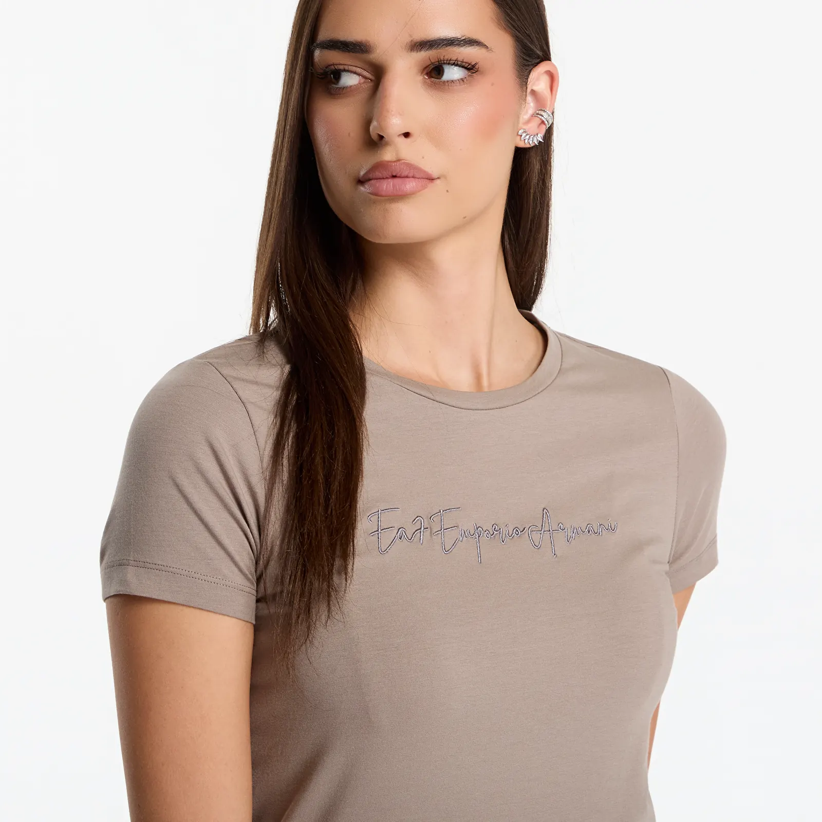T-krekli EA7 Emporio Armani Train Athletic Velour W Tee Sl Cinder