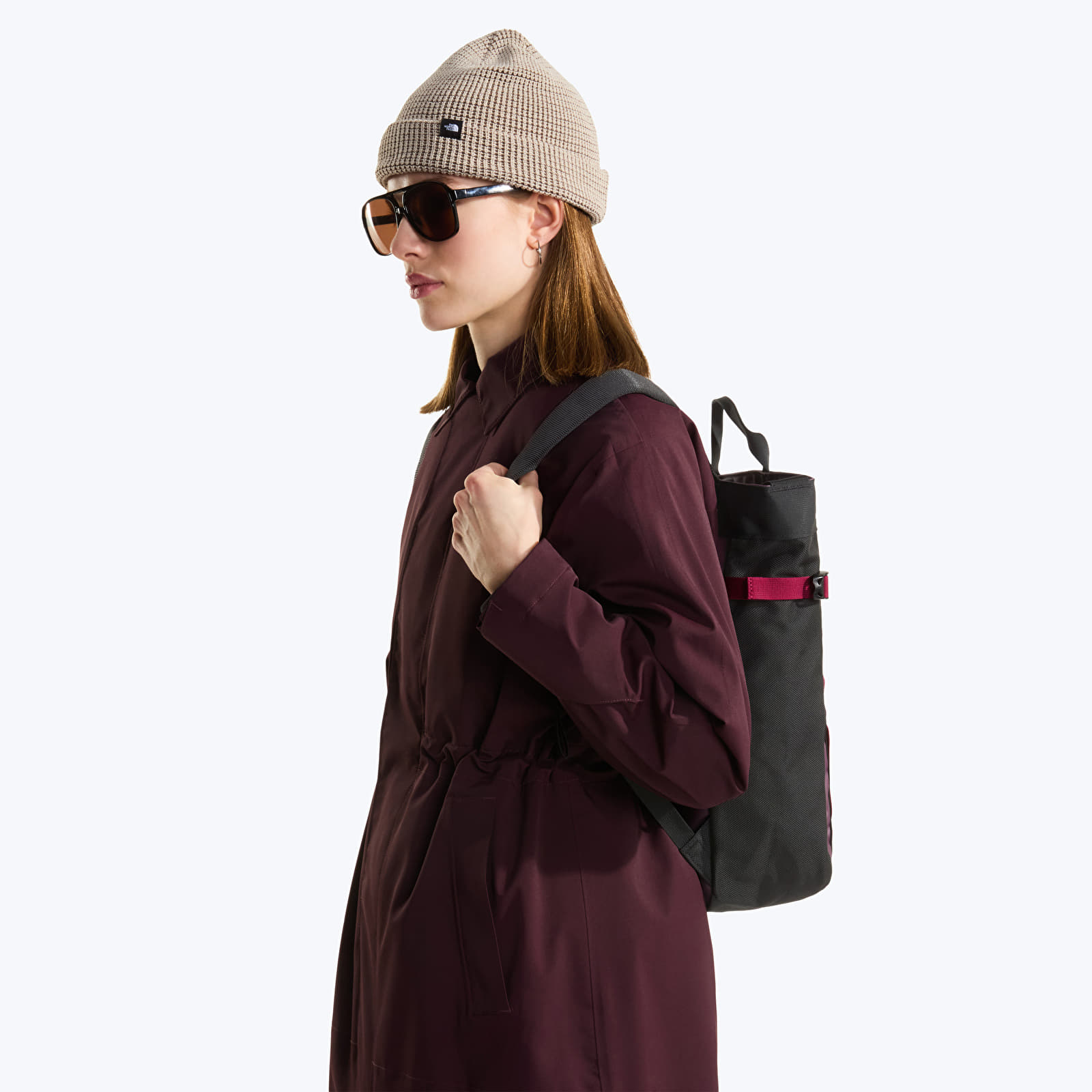 Sac à dos homme The North Face Base Camp Tote Pack Deep Burgundy/TNF Black