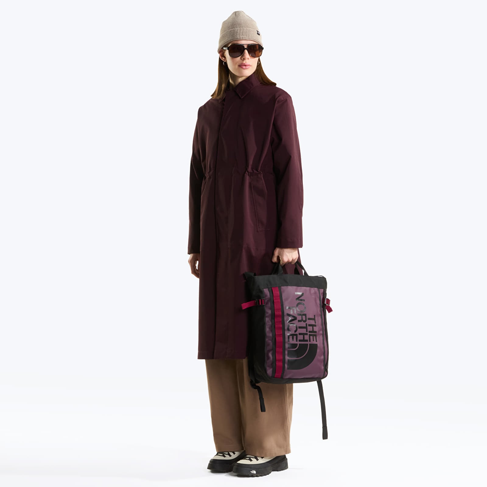 Sac à dos homme The North Face Base Camp Tote Pack Deep Burgundy/TNF Black