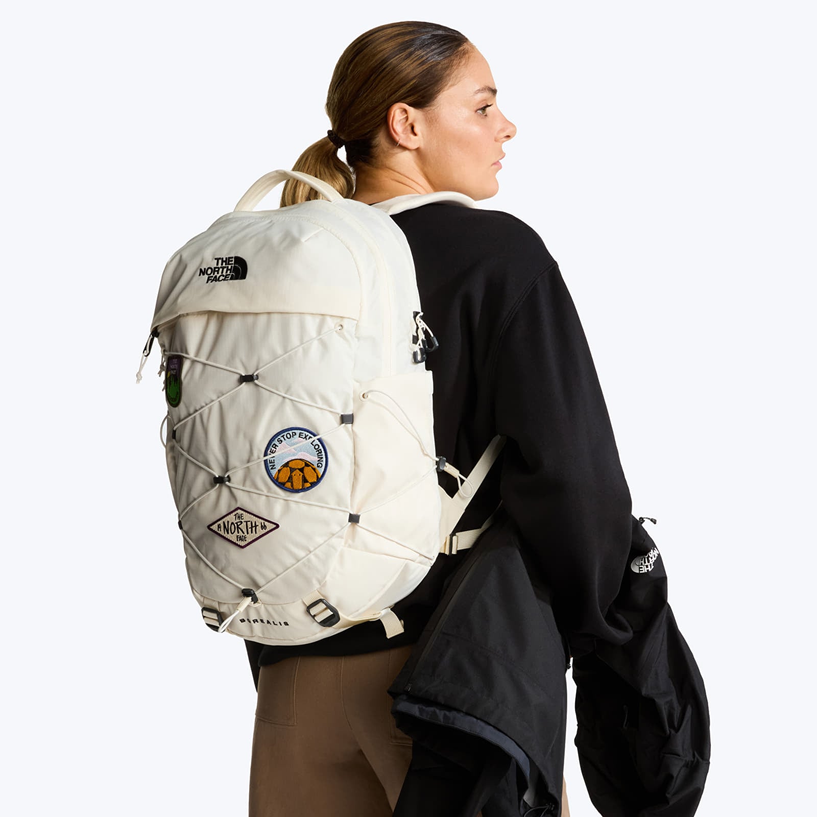 Женские рюкзаки The North Face Borealis Patch Backpack White Dune