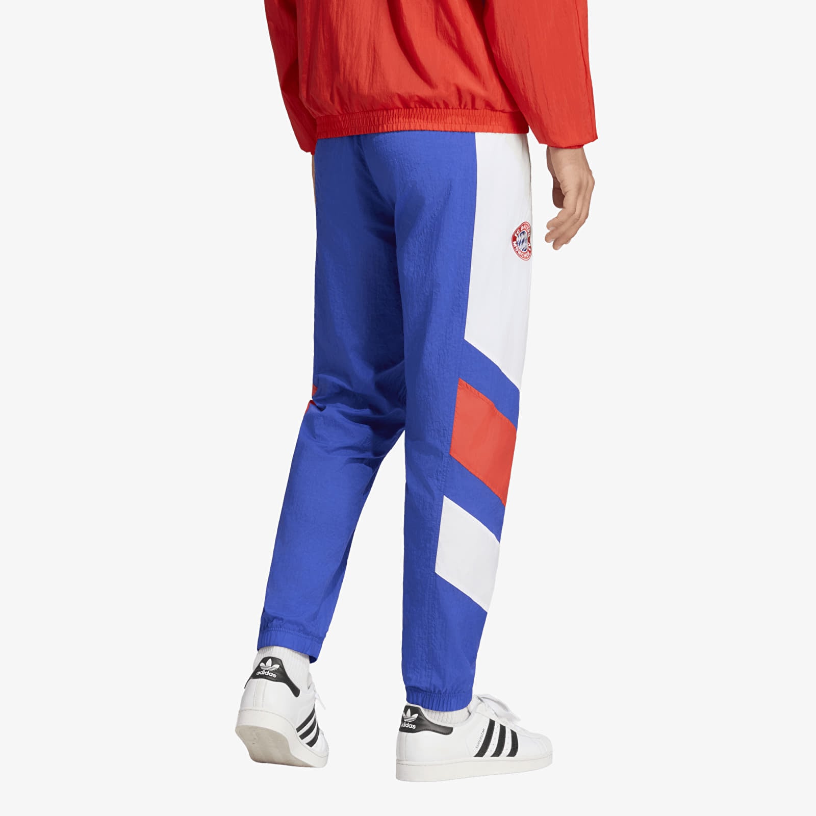 Men's trousers adidas FC Bayern Muenchen EQT Track Pants Semi Lucid Blue/ White/ Red