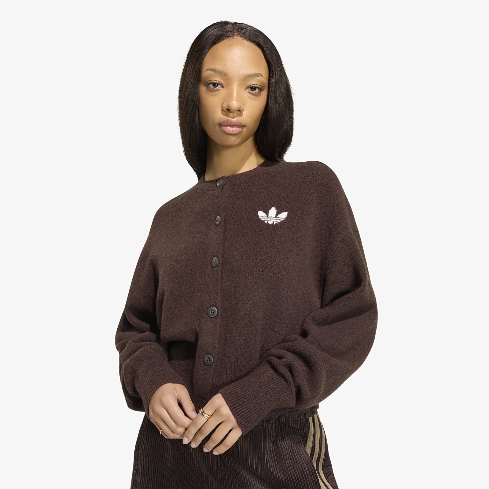 Sweaters adidas Essentials Knit Cardigan Aurora Coffee