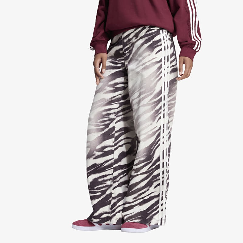 Джинсы adidas Adilenium Season 6 Zebra Print Wide Leg Denim Pants Aurora Coffee