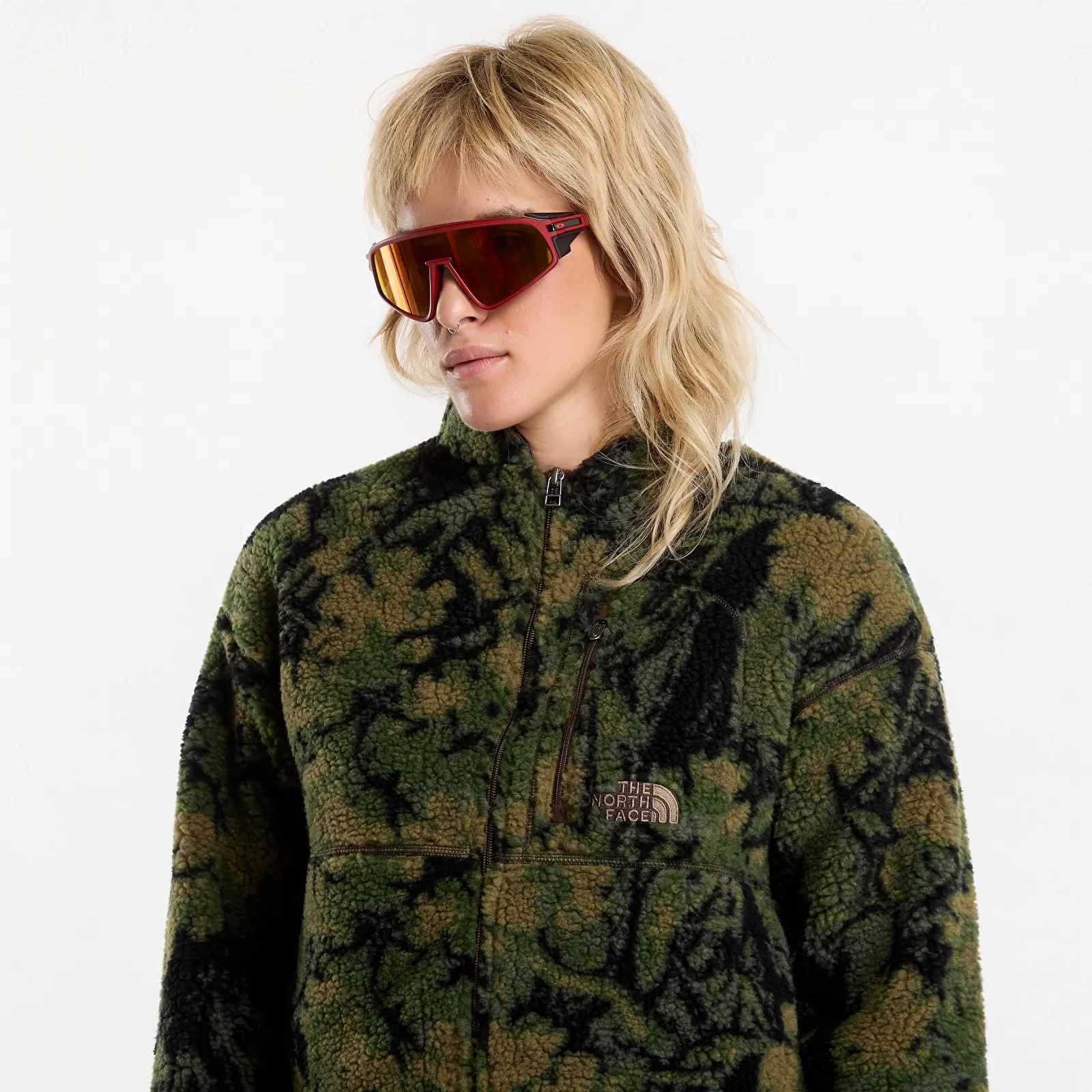 Women's jackets The North Face Extreme Pile 2 FZ Jacket Woodland Green