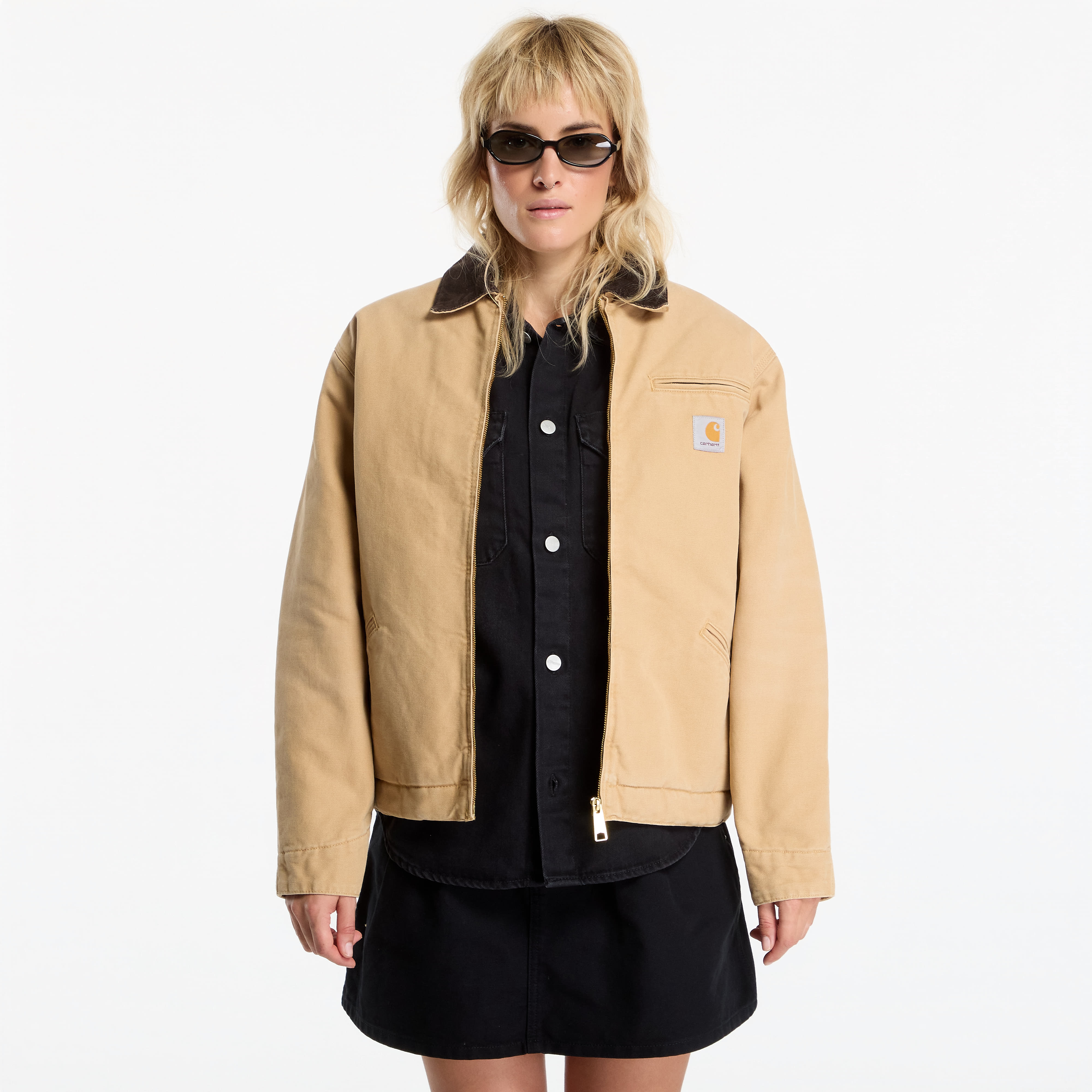 Яке Carhartt WIP OG Detroit Jacket UNISEX WIP Dusty H/ Tobacco Stone Canvas L
