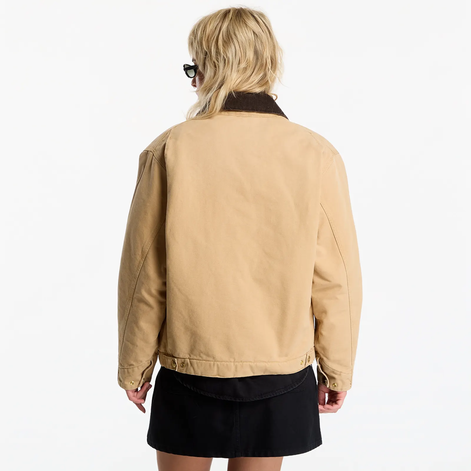 Men's jackets Carhartt WIP OG Detroit Jacket UNISEX WIP Dusty H/ Tobacco Stone Canvas