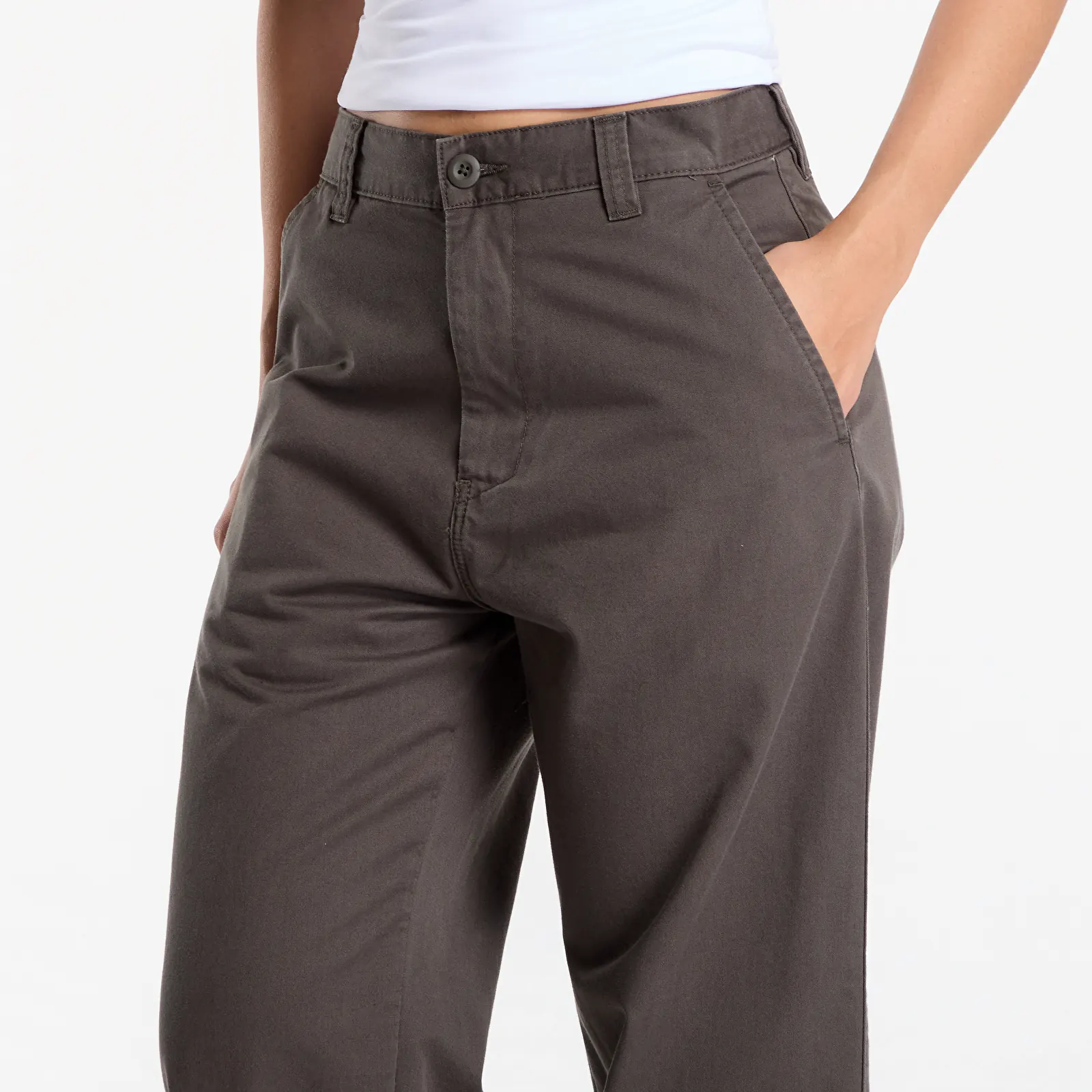 Pantalons homme Carhartt WIP Brady Pant UNISEX Shungite Stone Washed