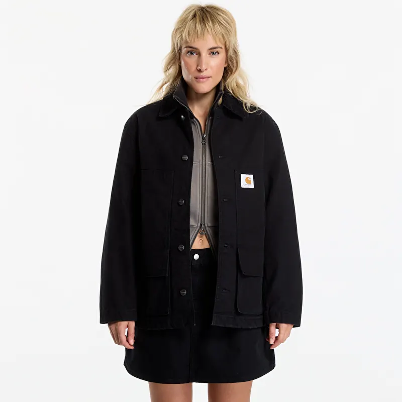 Jacke Carhartt WIP Lander Coat UNISEX Black/ Black Stone Washed