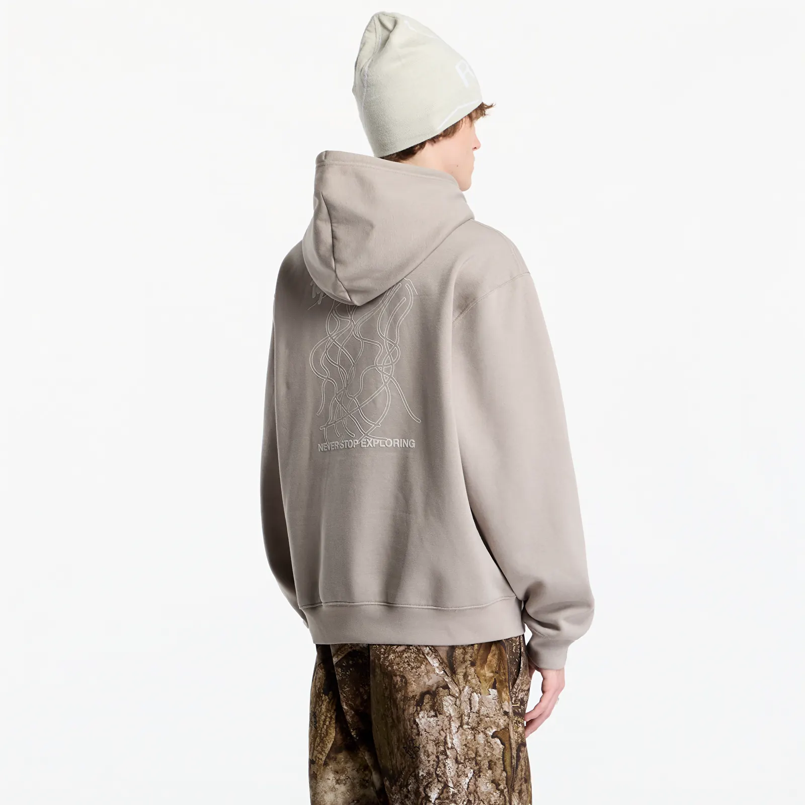 Sweatshirts för män The North Face Hoodie Relaxed - Ski UNISEX Stone Slab