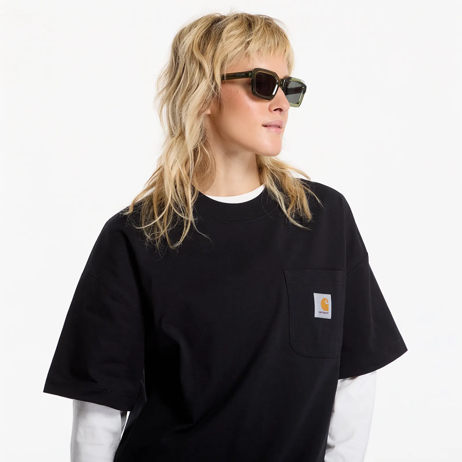 T-shirts de homem Carhartt WIP S/S Work Pocket T-Shirt UNISEX Black