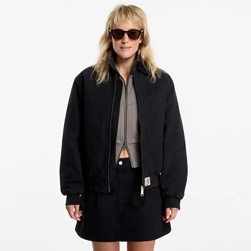 Veste Carhartt WIP OG Santa Fe Jacket UNISEX Black/ Black Stone Canvas