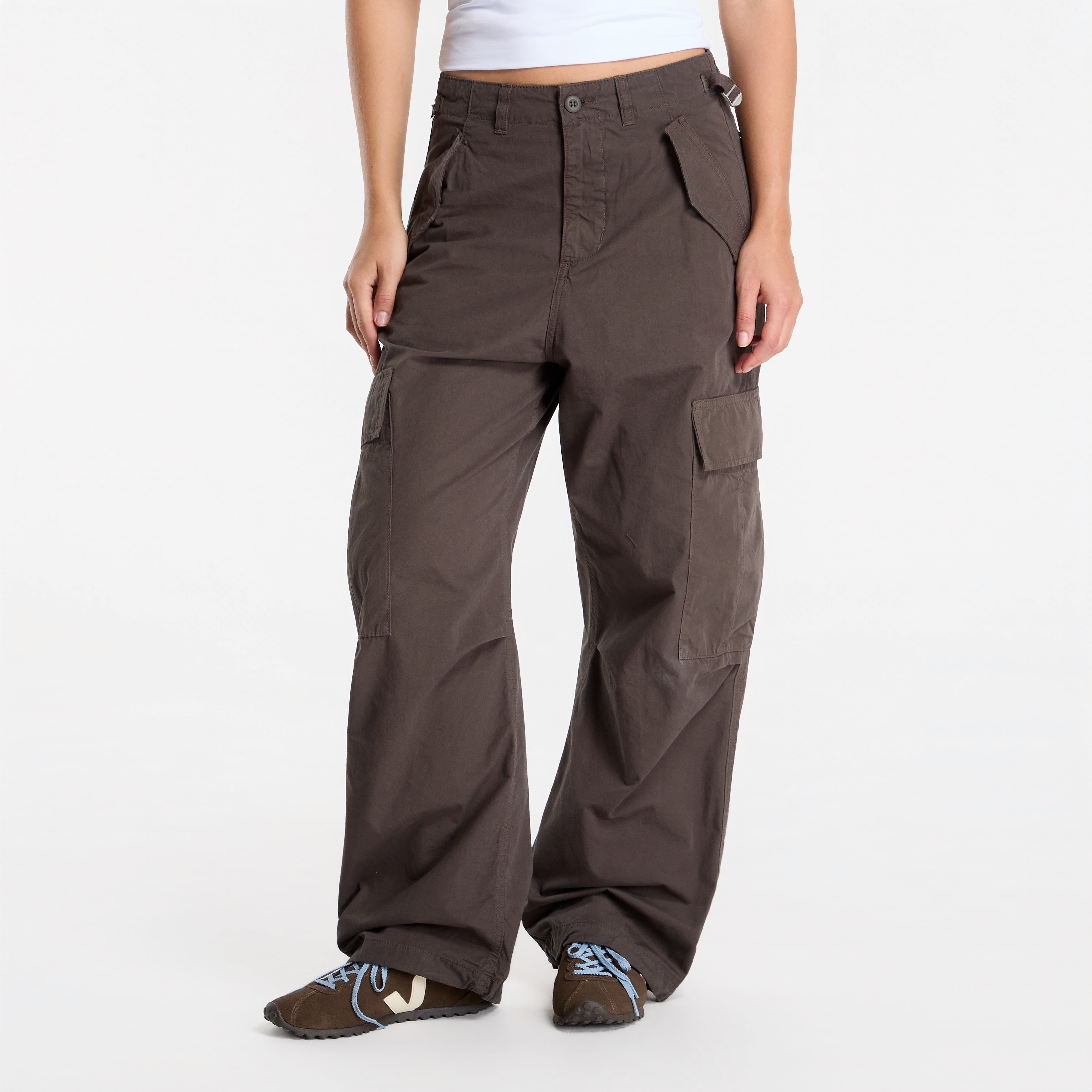 Панталони Carhartt WIP Osborn Cargo Pant UNISEX Shungite Garment Dyed M