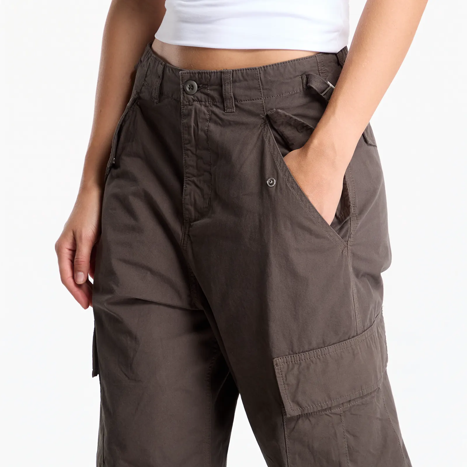Muške hlače Carhartt WIP Osborn Cargo Pant UNISEX Shungite Garment Dyed