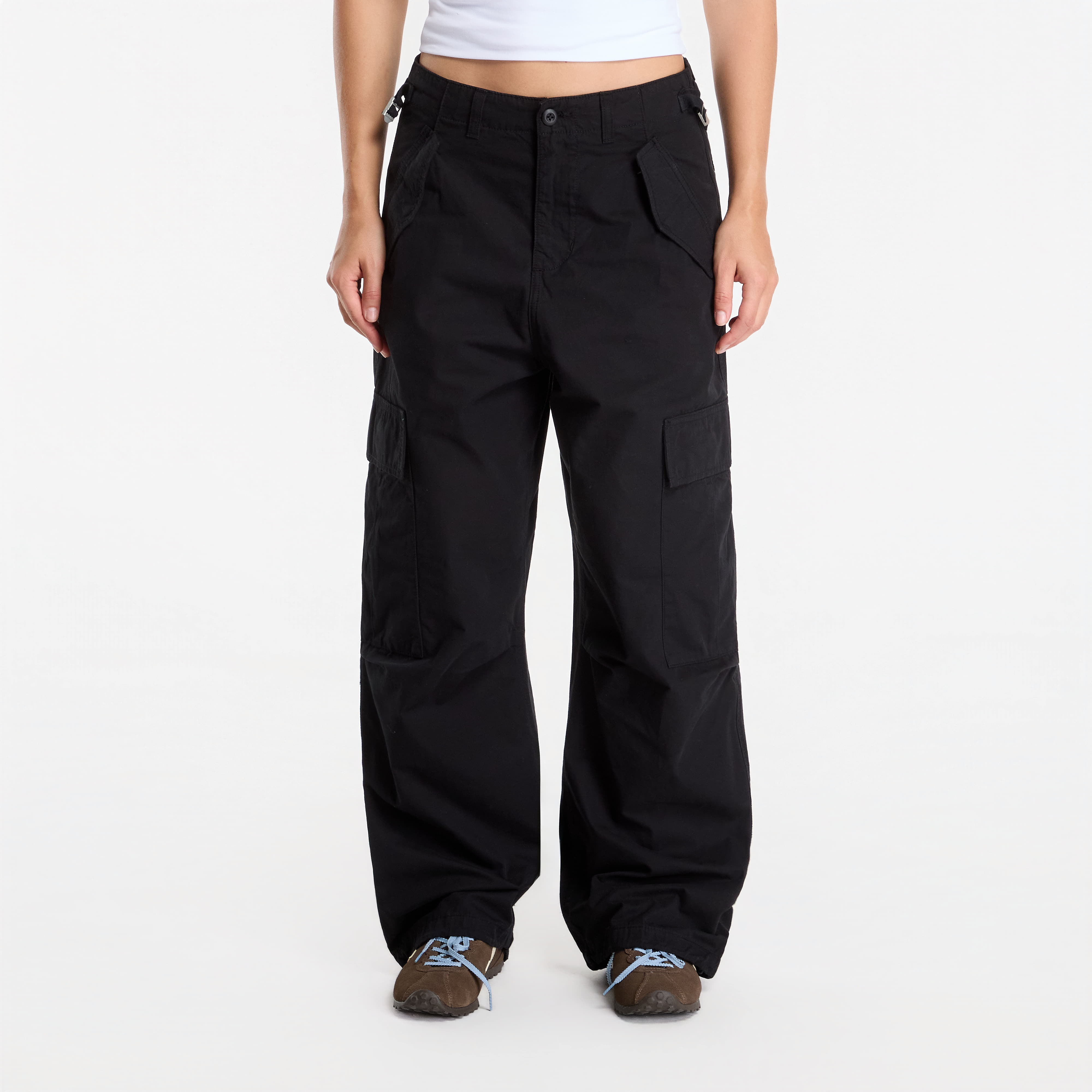 Панталони Carhartt WIP Osborn Cargo Pant UNISEX Black Garment Dyed L