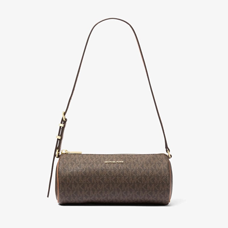 Michael Kors Sm Barrel Pouchette Brown/ Acorn