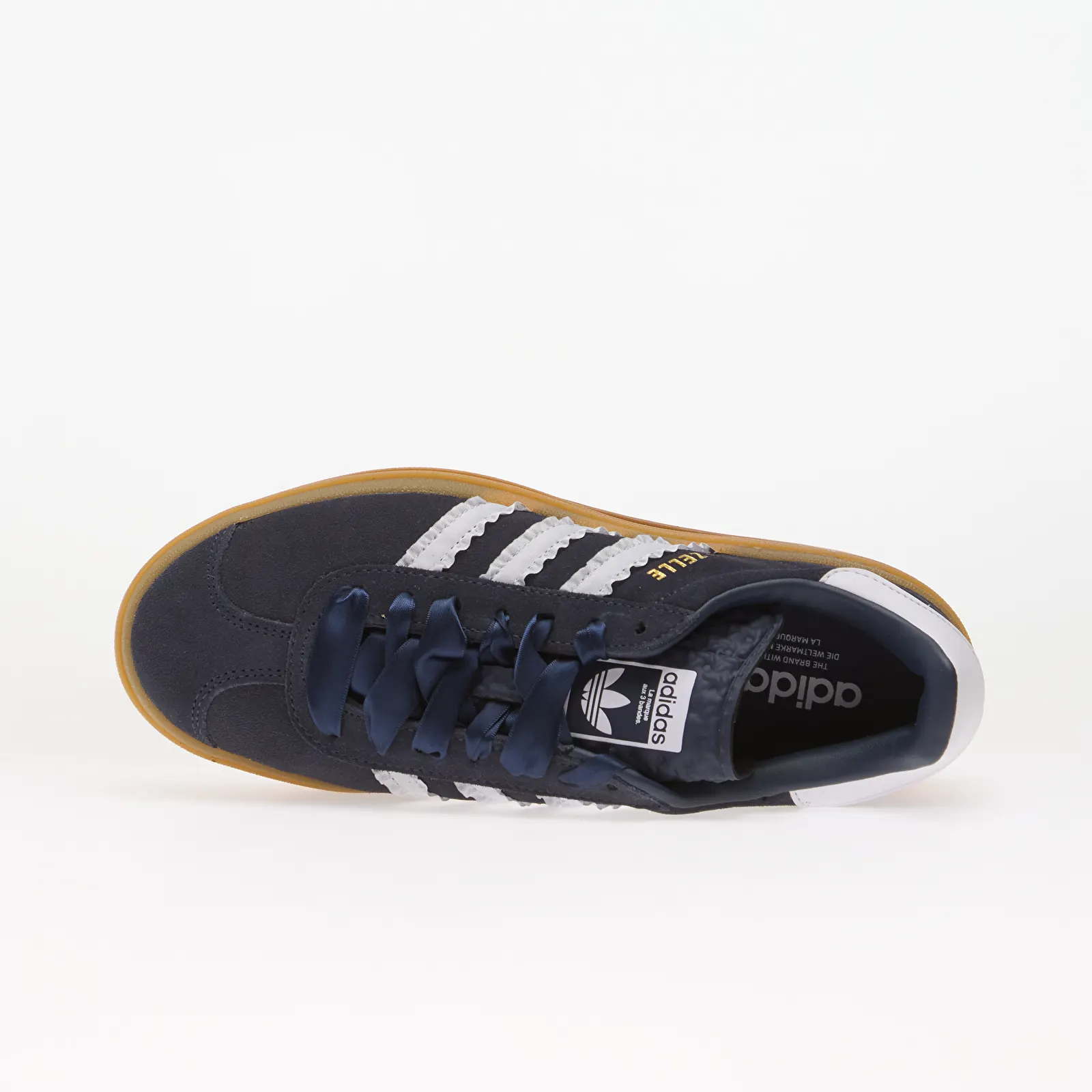 Sneakers för män adidas Gazelle Bold Kids Shadow Navy/ Frozen Purple/ Gold Metallic