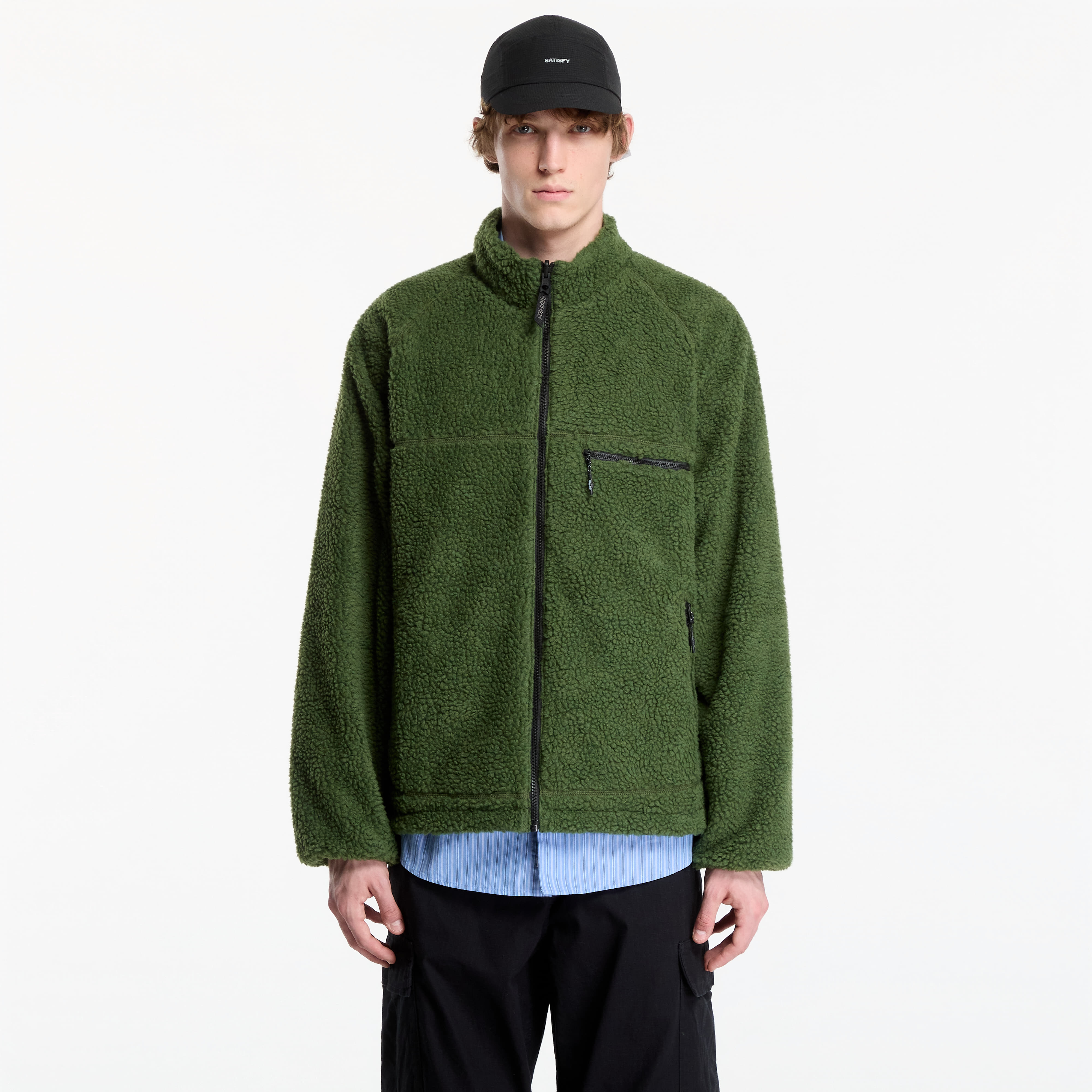 Bomber Gramicci Reversible Sherpa Jacket Olive/navy L