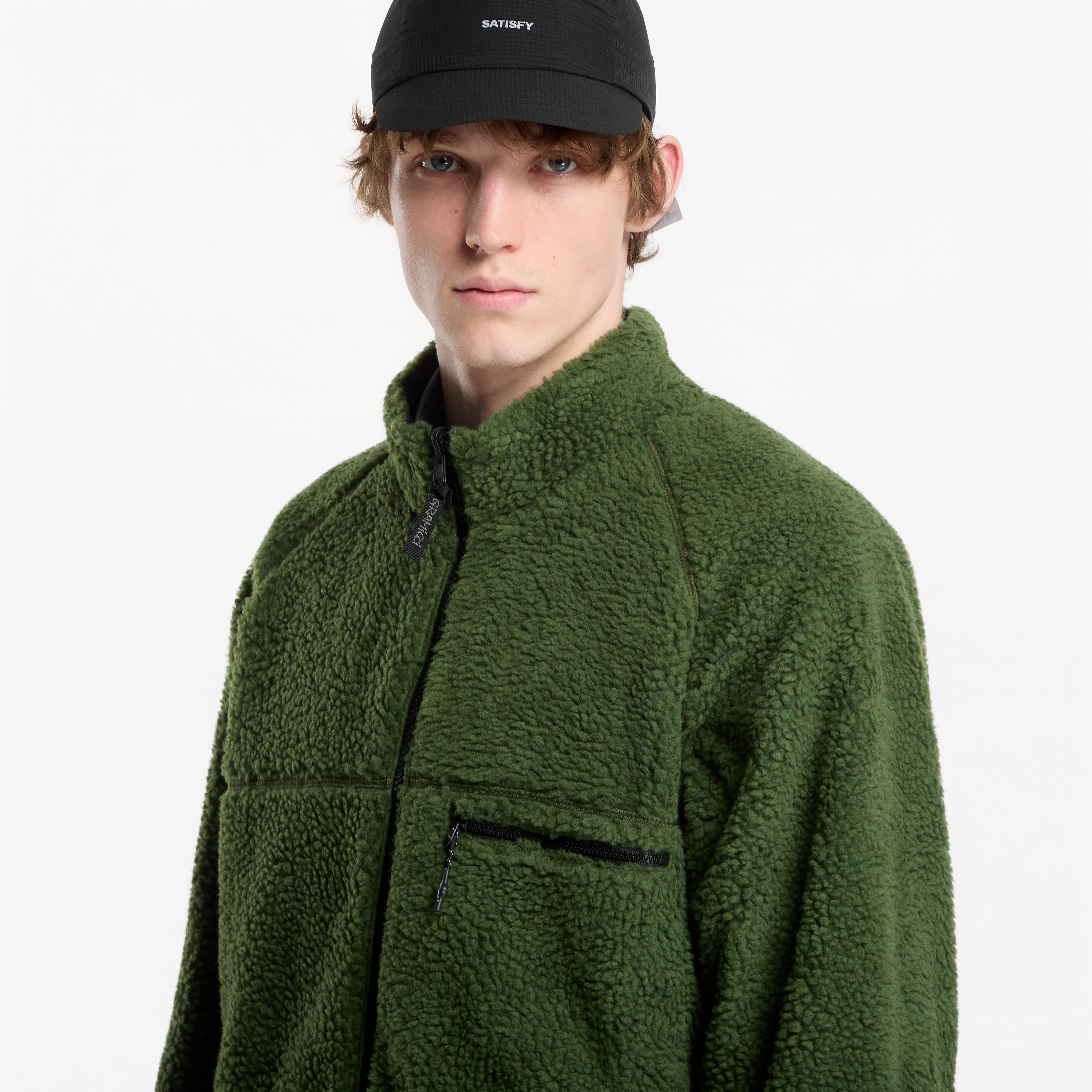 Bomber Gramicci Reversible Sherpa Jacket Olive/navy M
