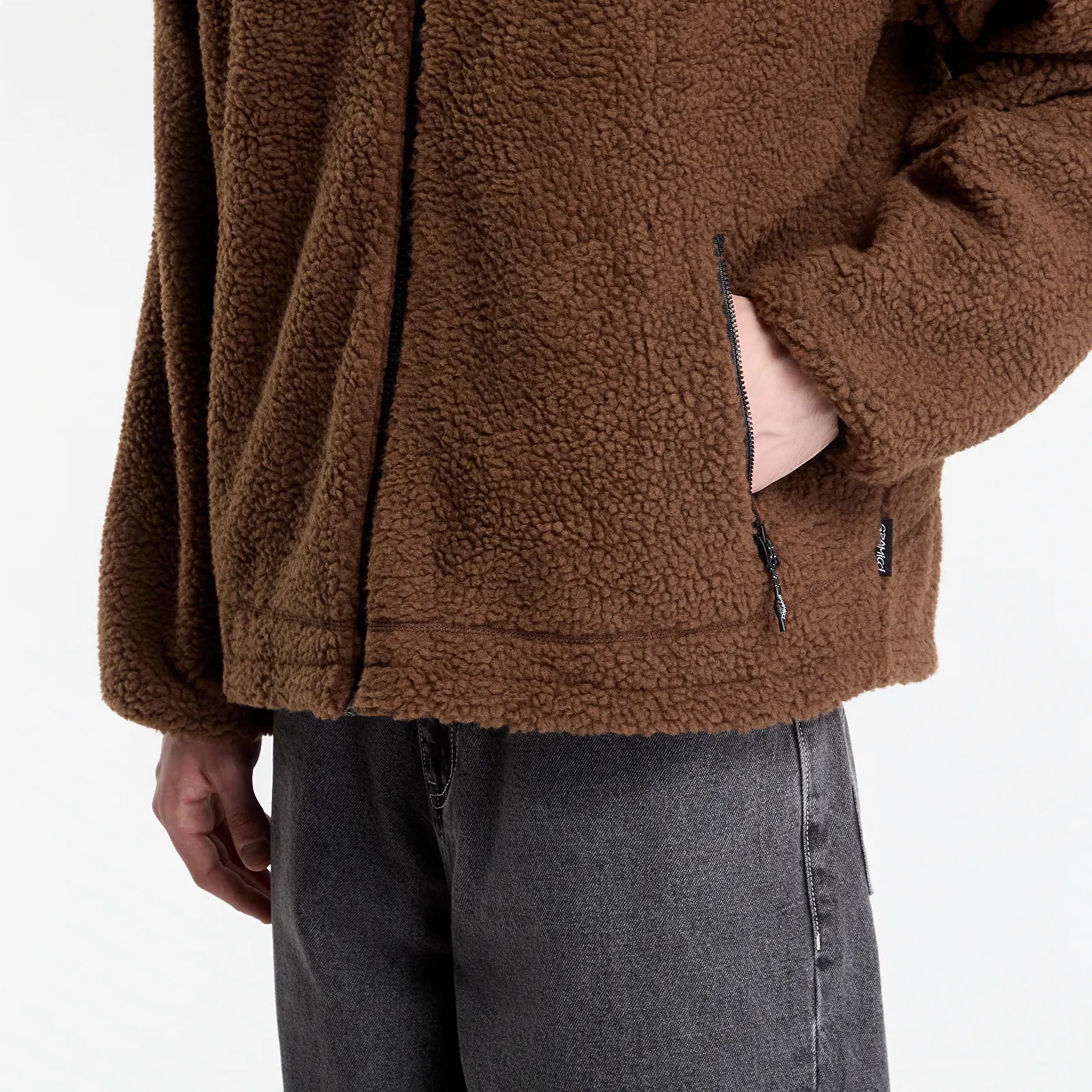Men's bombers Gramicci Reversible Sherpa Jacket Dark Brown/black