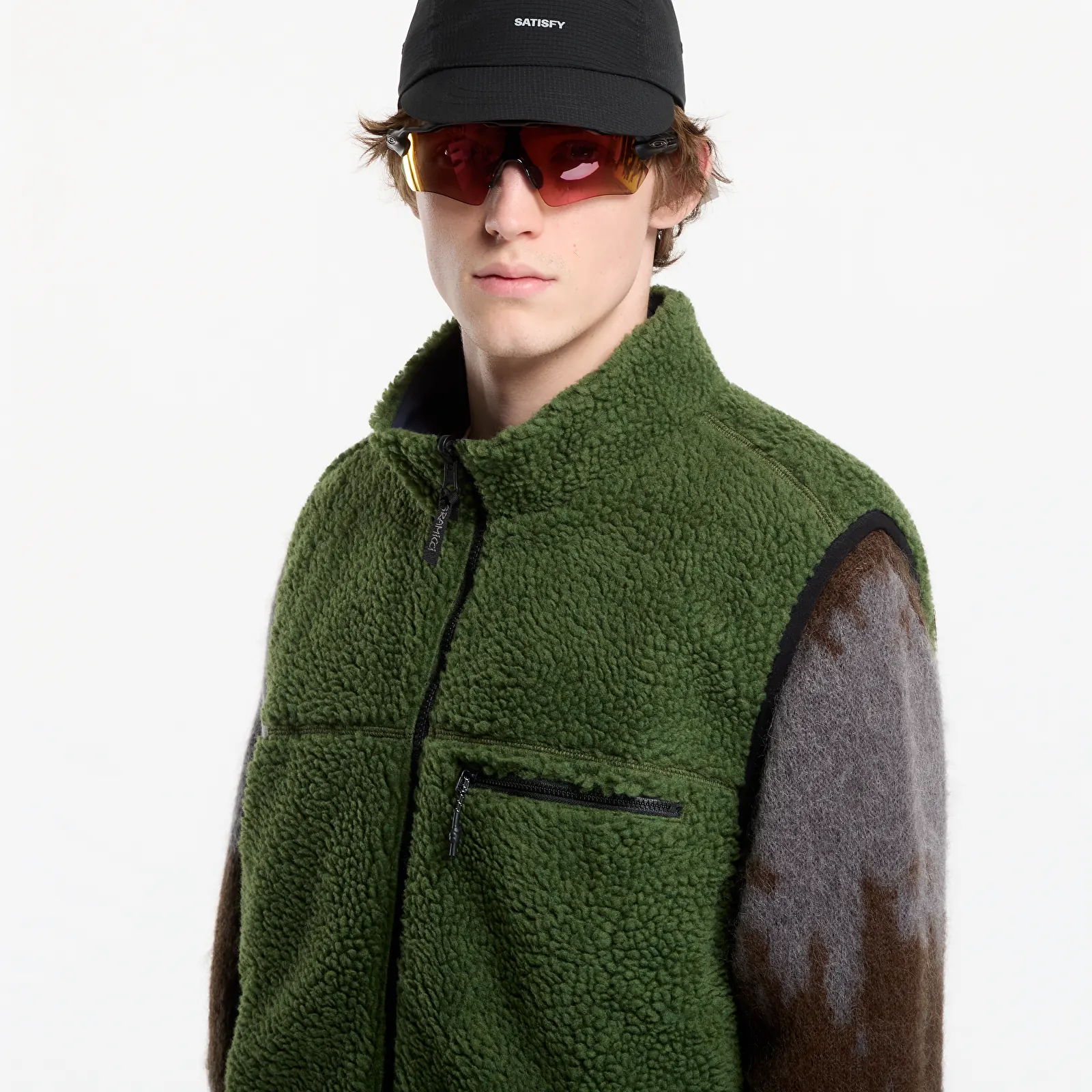 Veste til mænd Gramicci Reversible Sherpa Vest Olive/navy