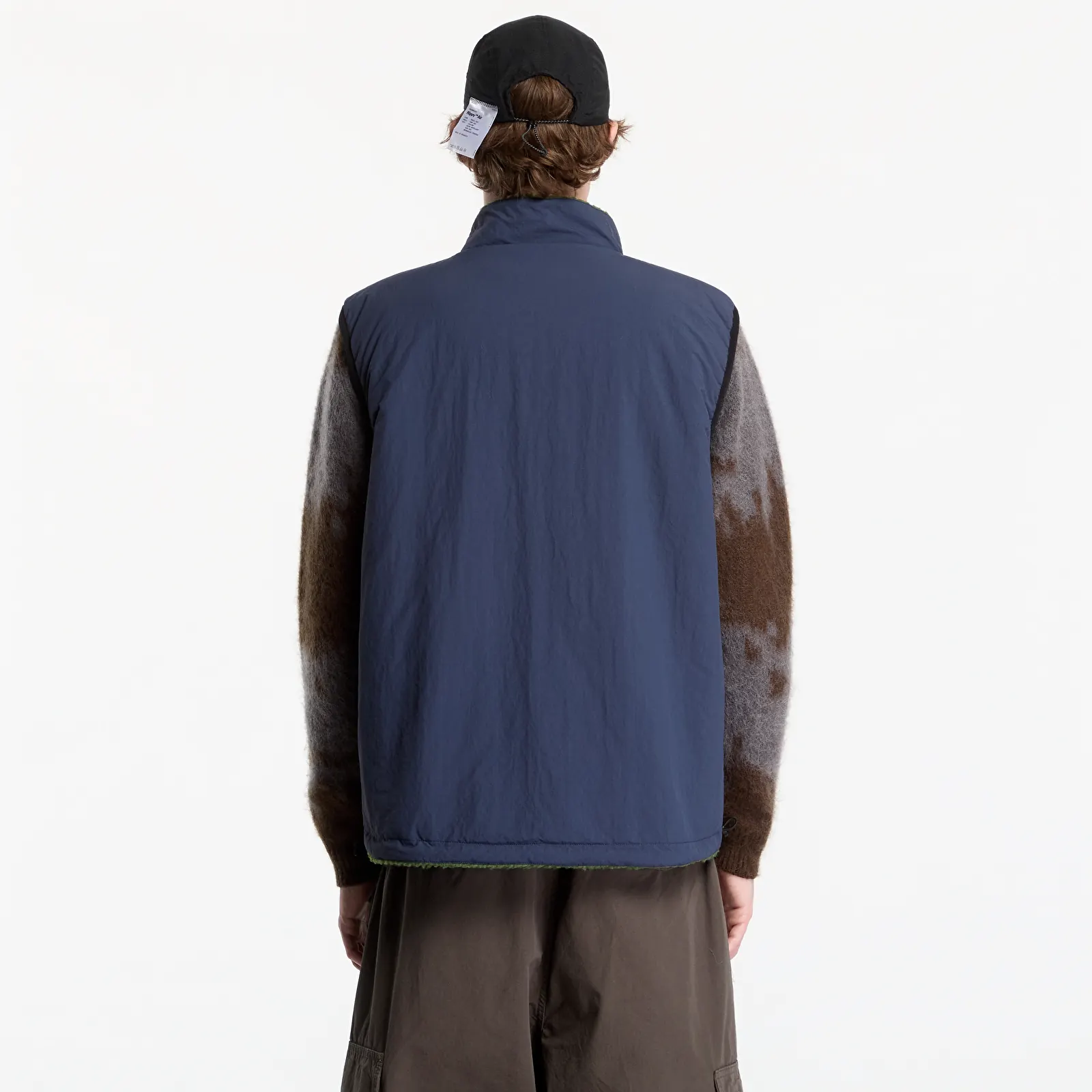 Veste til mænd Gramicci Reversible Sherpa Vest Olive/navy