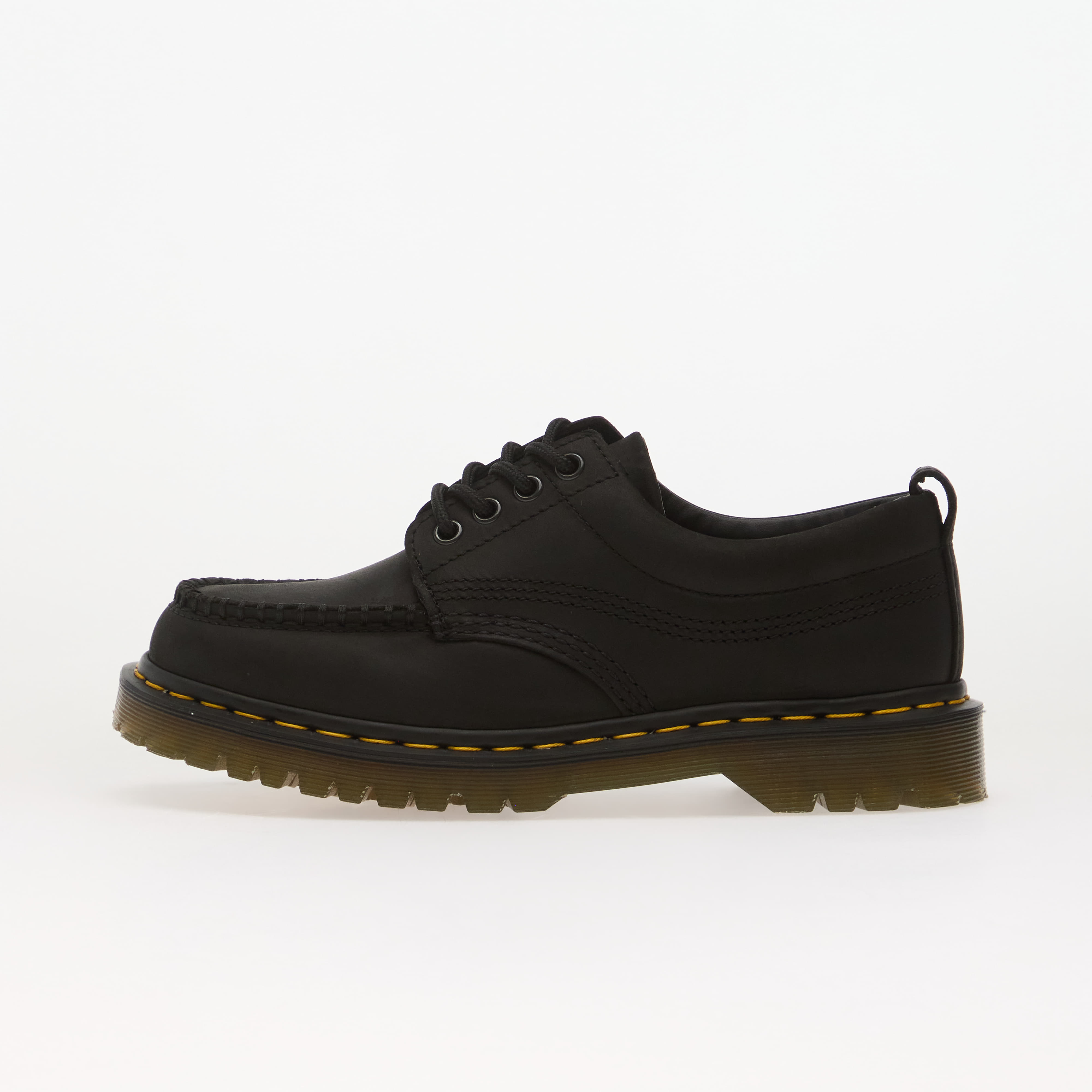 Сникърси Dr. Martens Lowell 4 Eye Moc Toe Black Crazy Horse EUR 47