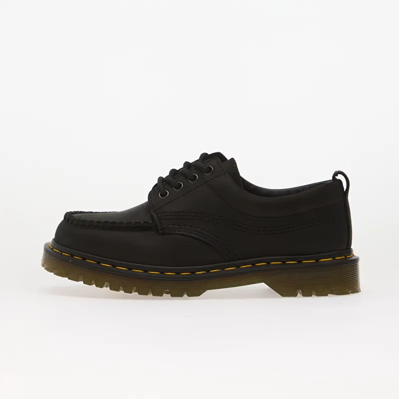 Dr. Martens Lowell 4 Eye Moc Toe Black Crazy Horse