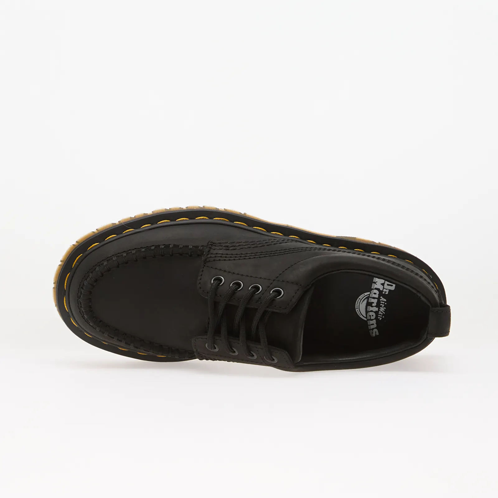 Мужские кроссовки Dr. Martens Lowell 4 Eye Moc Toe Black Crazy Horse
