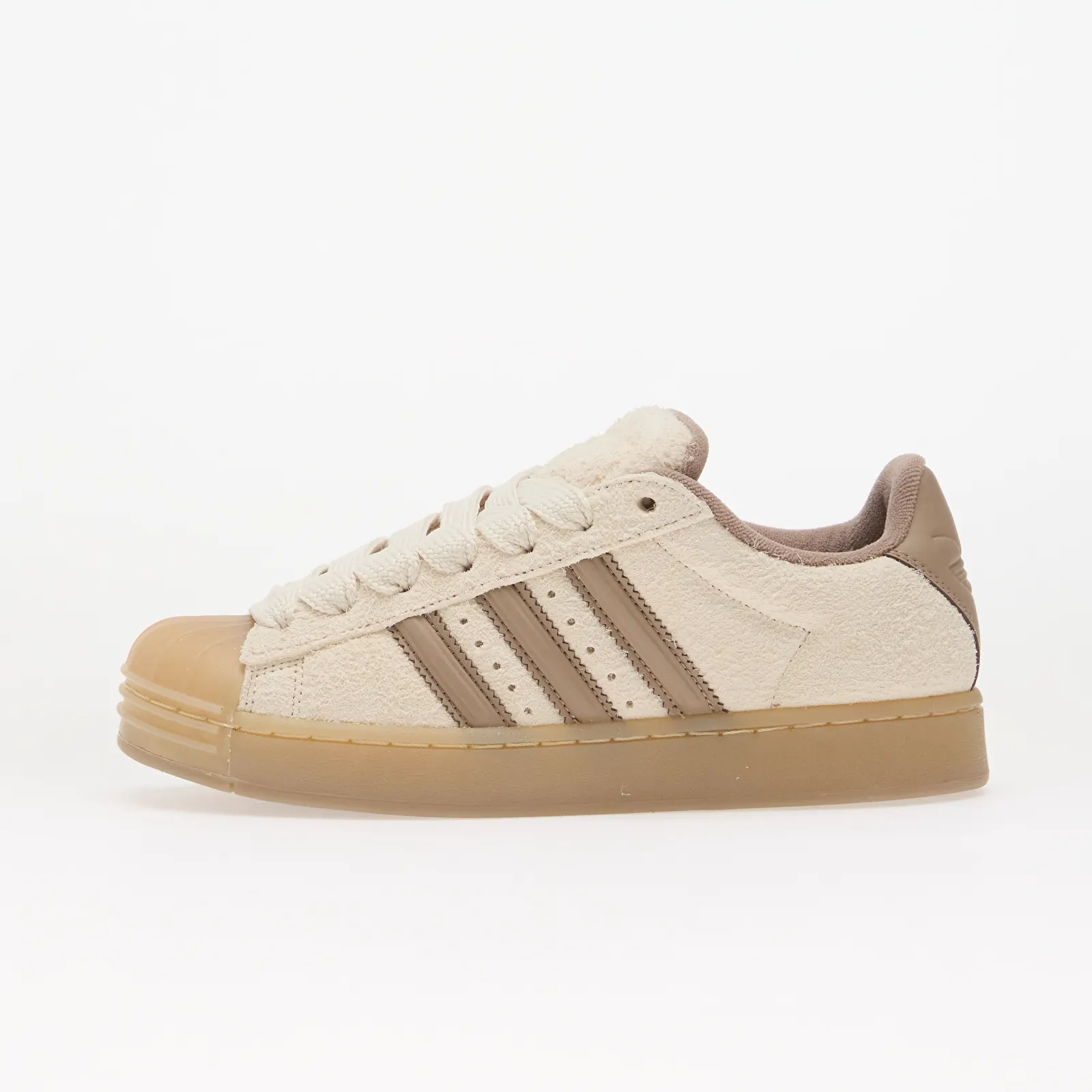 Women's sneakers and shoes adidas Superstar St Wonder White/ Chalky Brown/ Chalky Brown