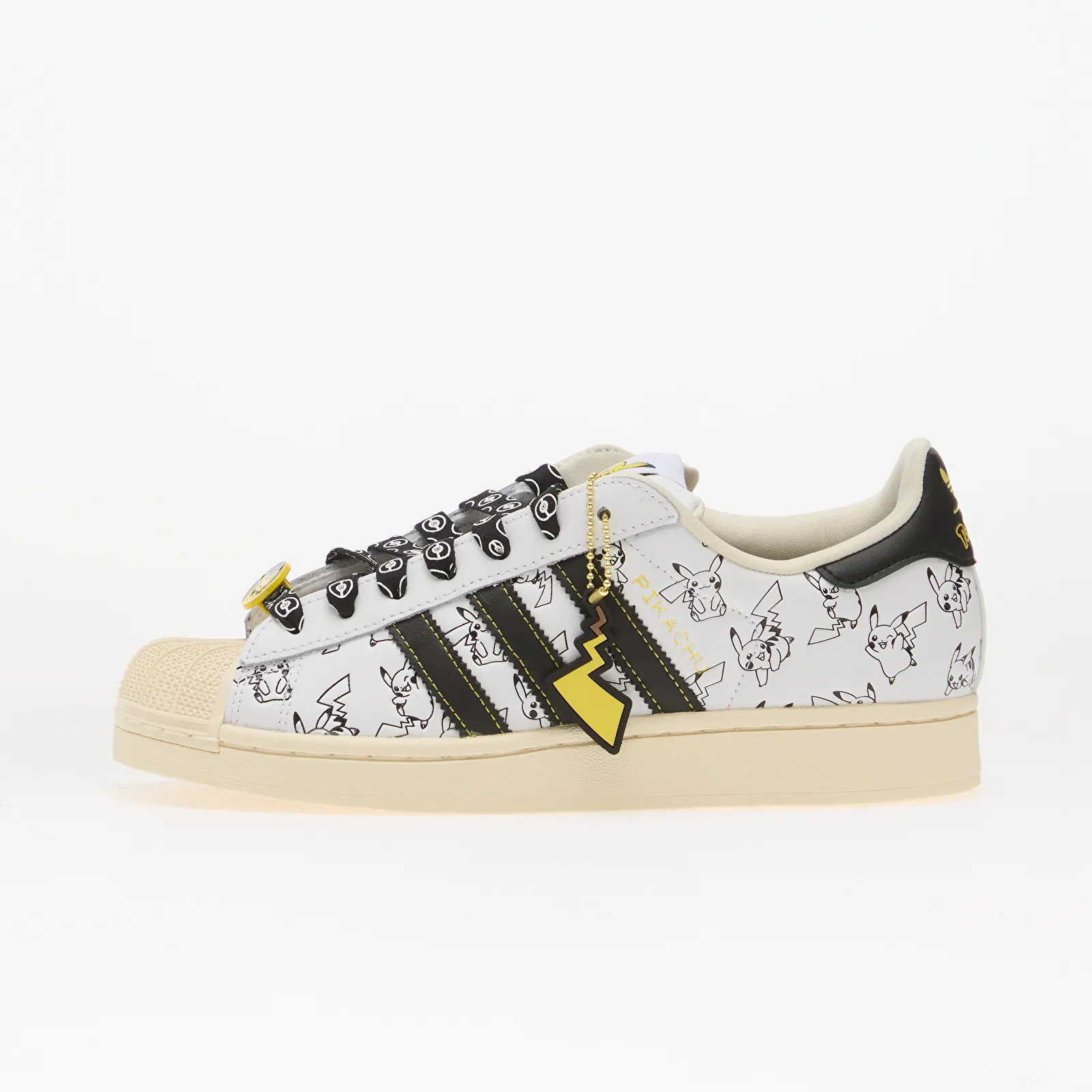 Мъжки кецове и обувки adidas x Pokemon Superstar II (Pikachu) Cloud White/ Core Black/ Gold Metallic