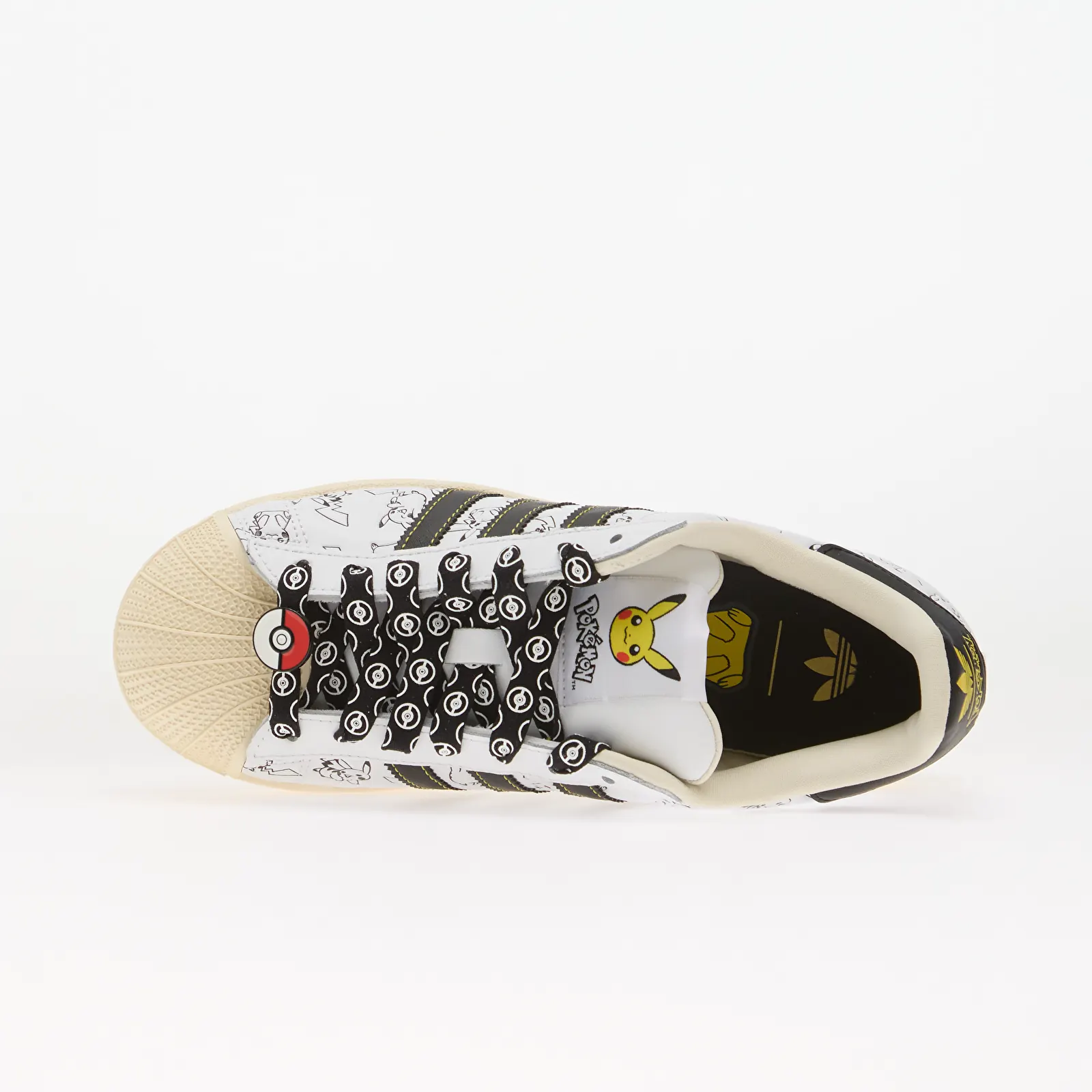 Мъжки кецове и обувки adidas x Pokemon Superstar II (Pikachu) Cloud White/ Core Black/ Gold Metallic