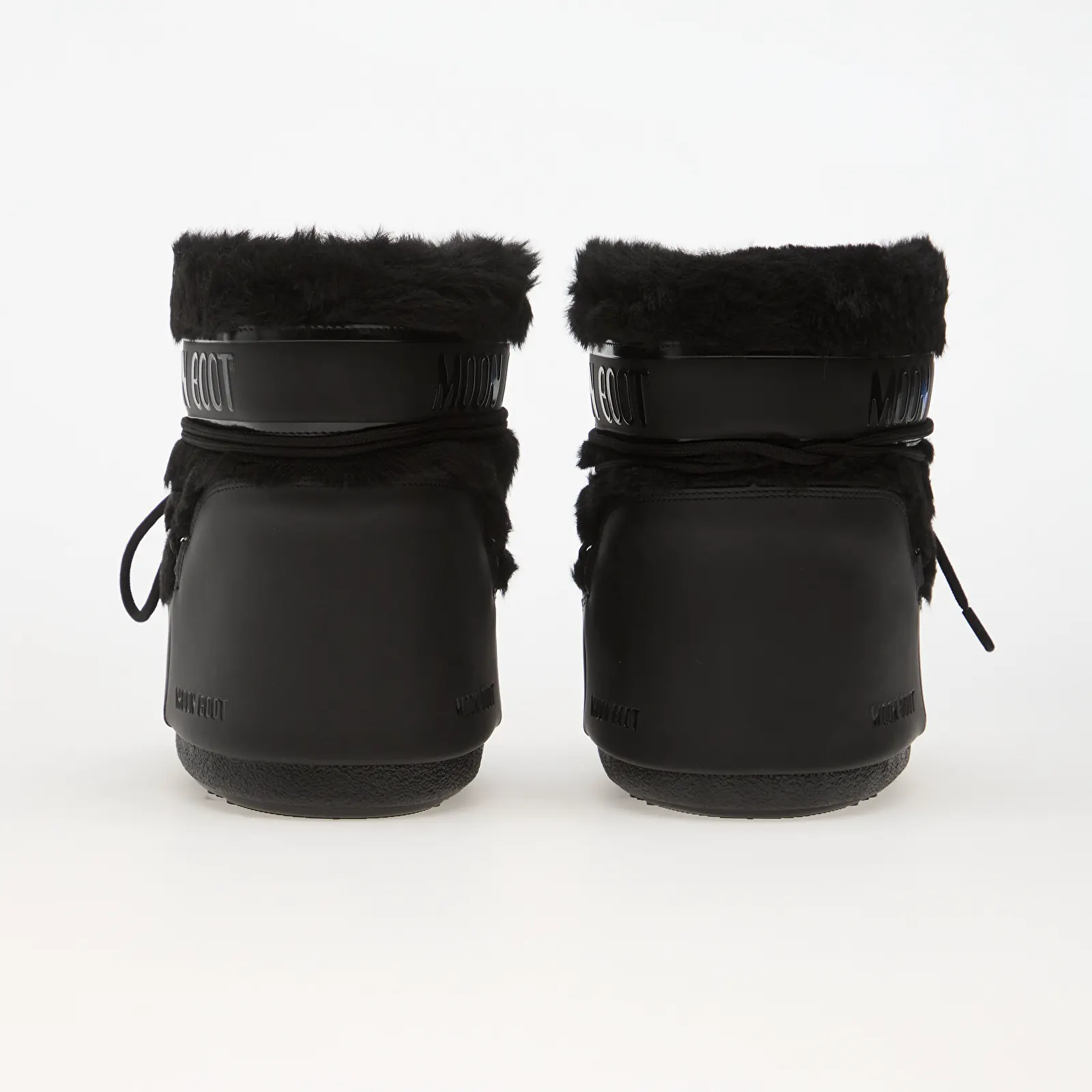 Bottes homme Moon Boot Icon Low Faux Fur Black