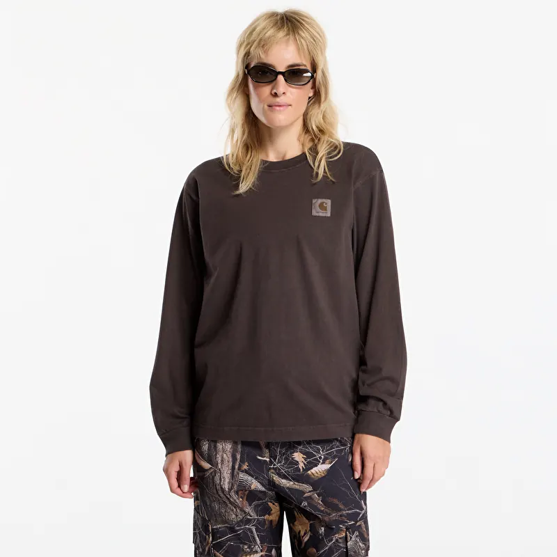 Tričko Carhartt WIP L/S Vista T-Shirt UNISEX Tobacco Garment Dyed