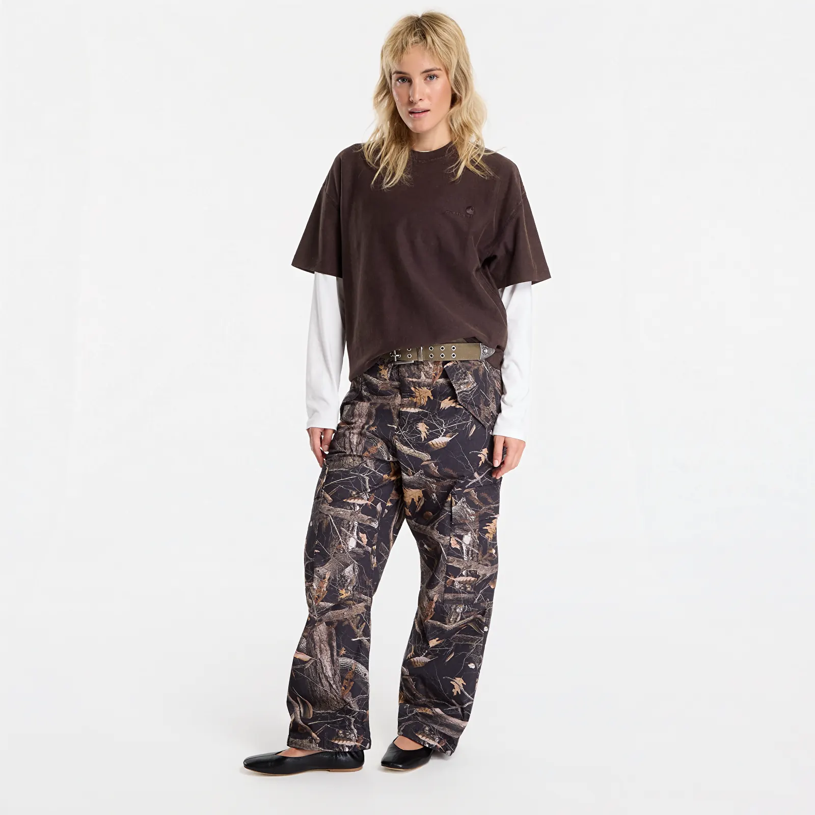 T-Shirts Männer Carhartt WIP S/S Lambert T-Shirt UNISEX Tobacco Moon Wash