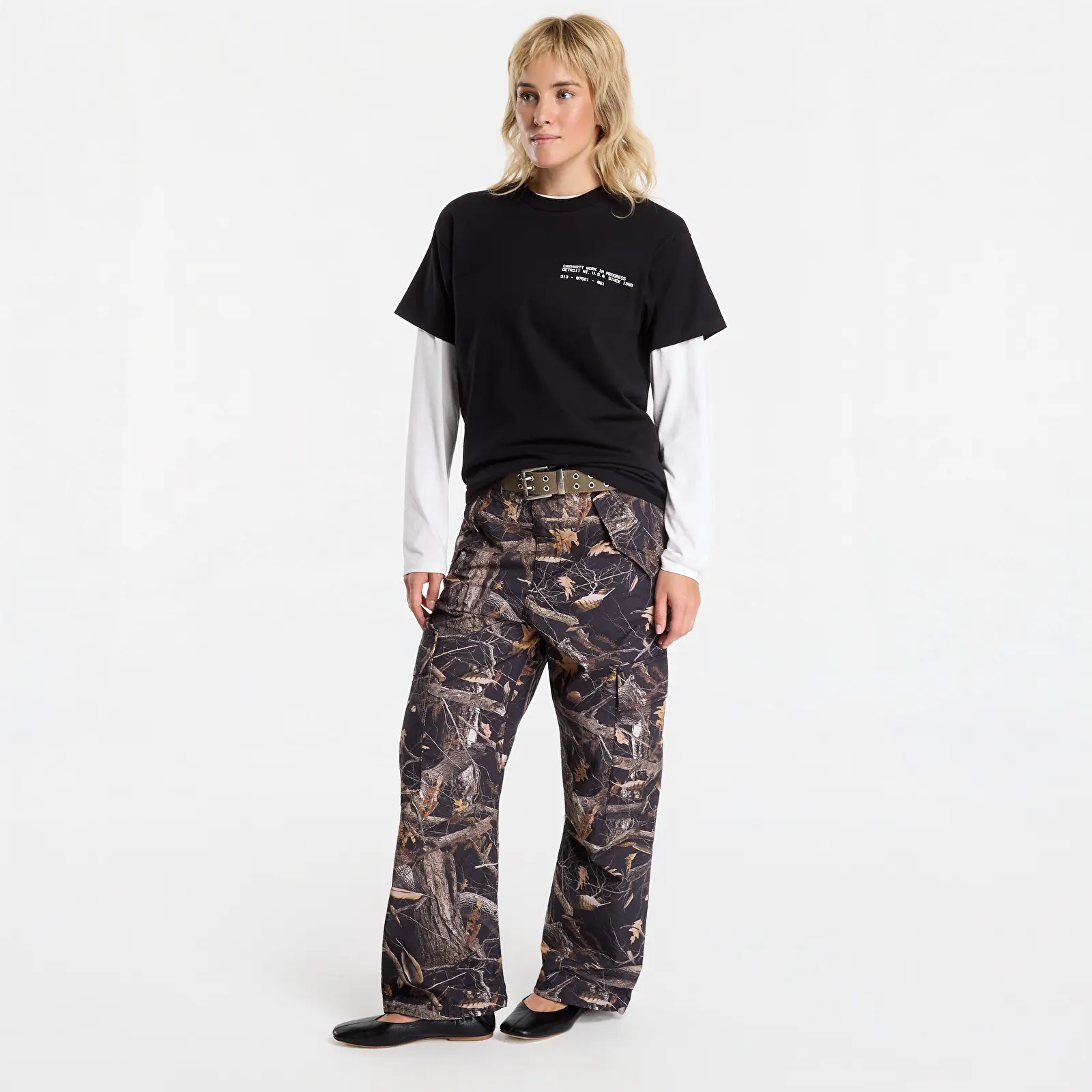T-shirts de homem Carhartt WIP S/S Feather Progress T-Shirt UNISEX Black