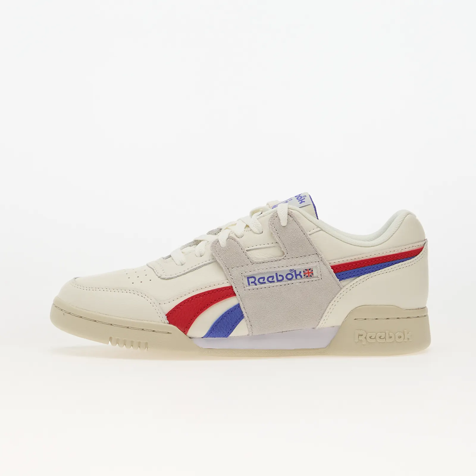 Pánske tenisky Reebok Workout Plus Chalk/ Breakout Blue/ Vector Red