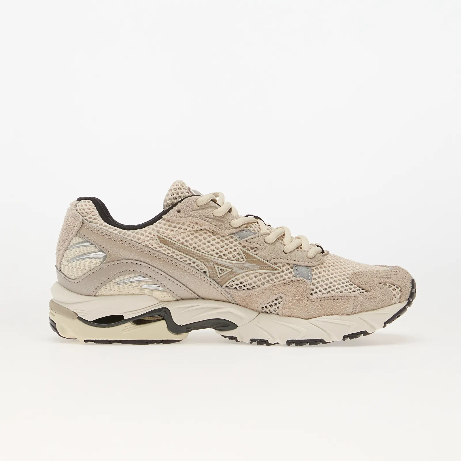 Sneakers för kvinnor Mizuno Wave Rider 10 Suede Summer Sand/ Simply Taupe/ Summer Sand