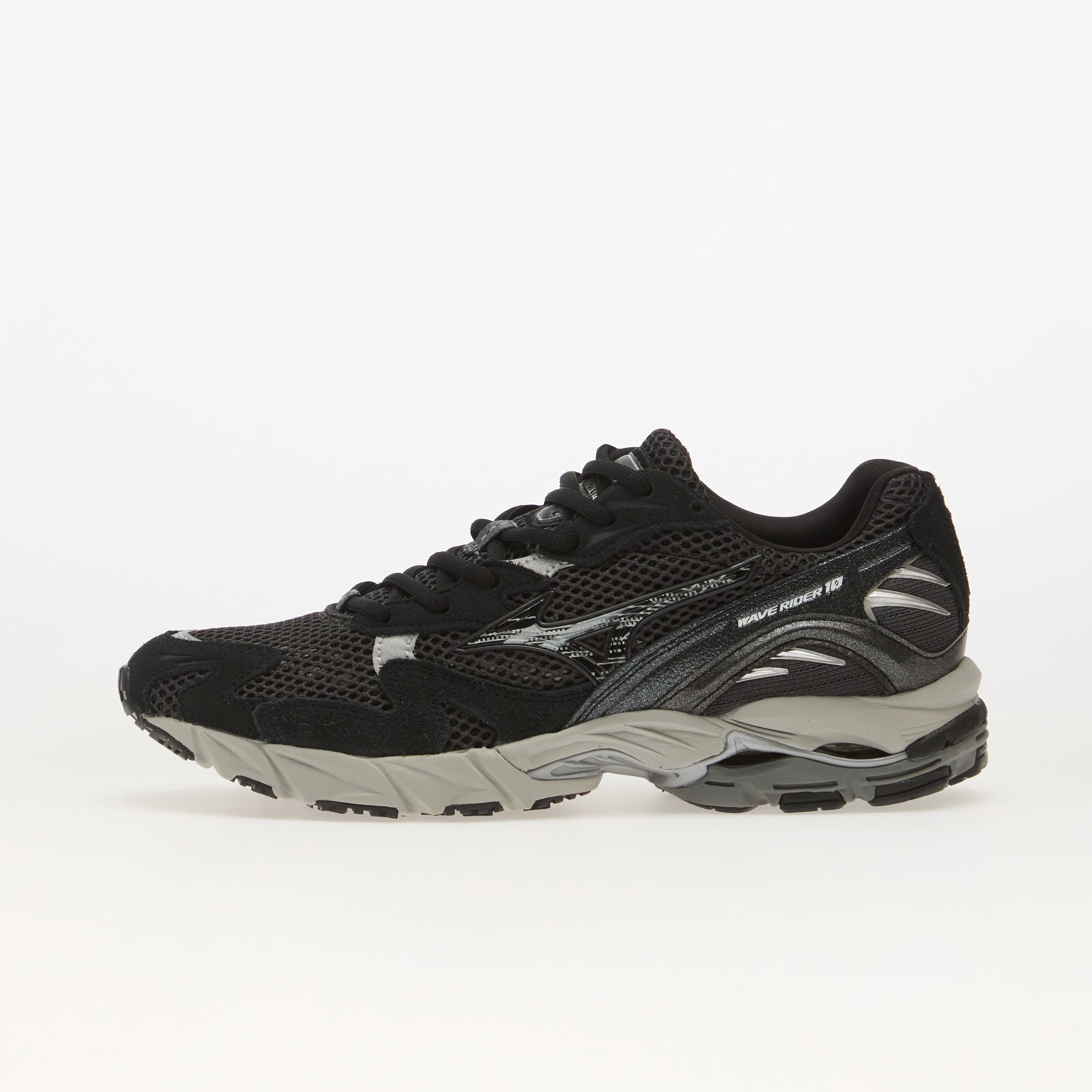 Сникърси Mizuno Wave Rider 10 Suede Black Sand/ Black/ Harbor Mist EUR 44