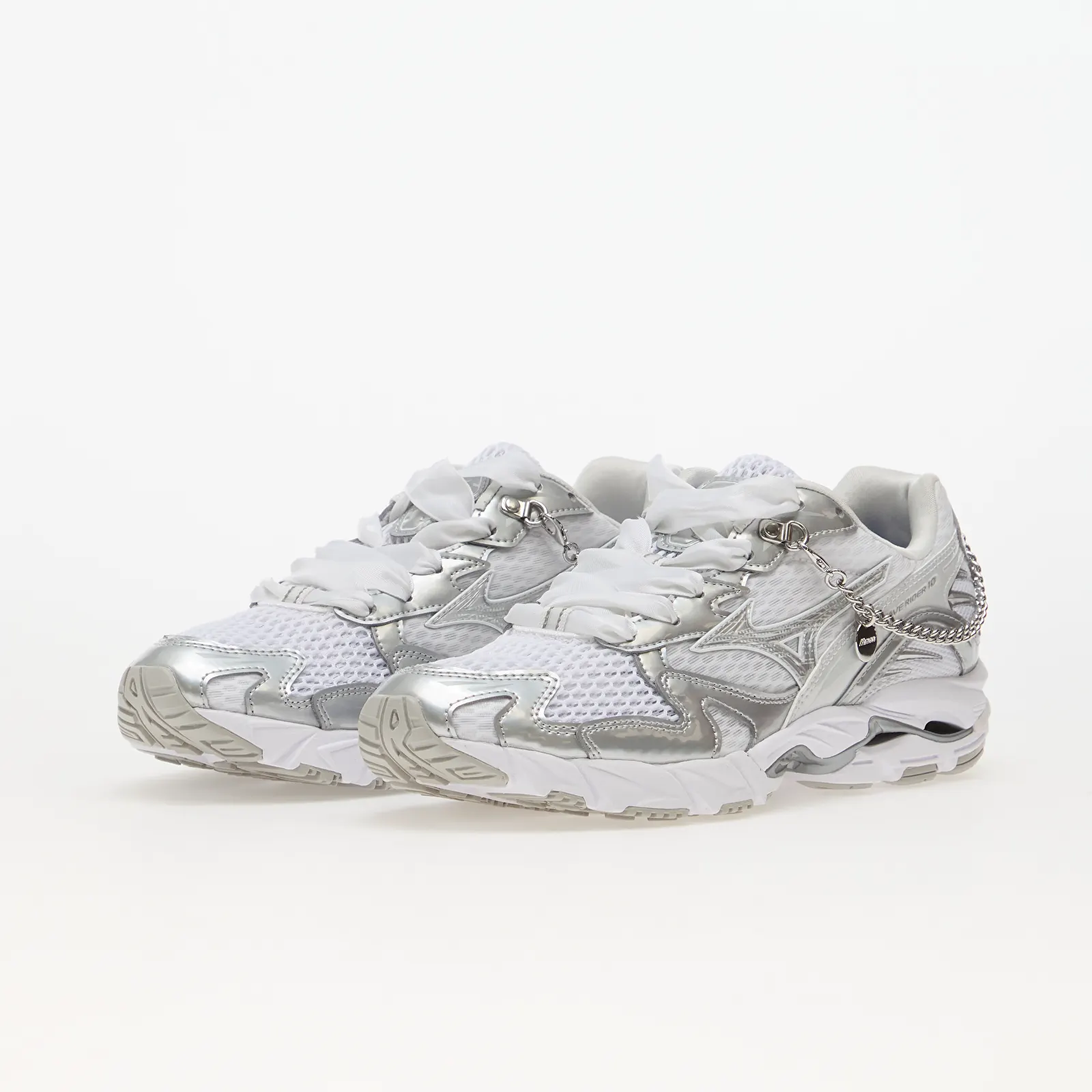 Baskets femme Mizuno Wave Rider 10 Jewels Cloudscape/ Silver/ Ultimate Gray