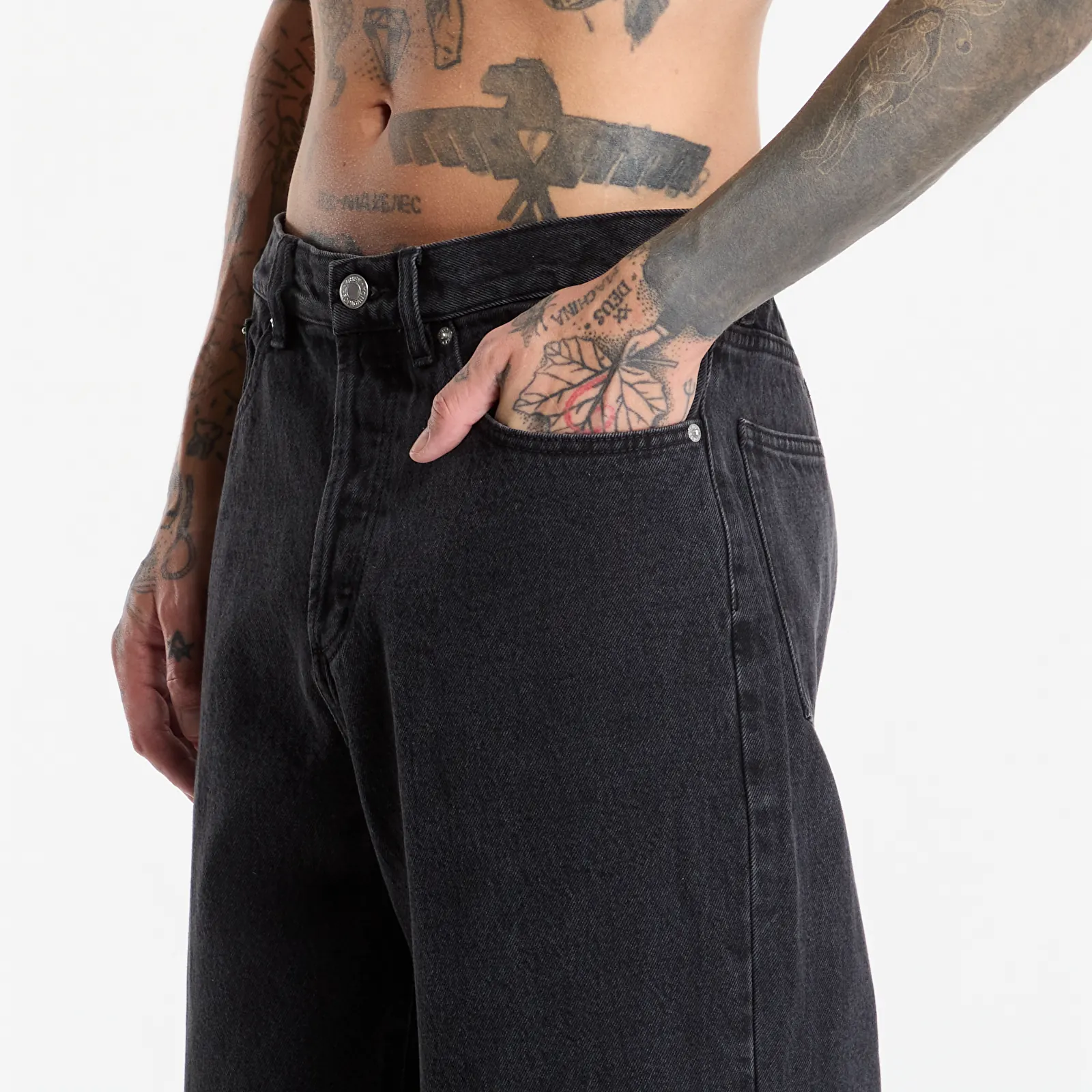 Ανδρικά jeans Obey Classic Baggy Denim Faded Black
