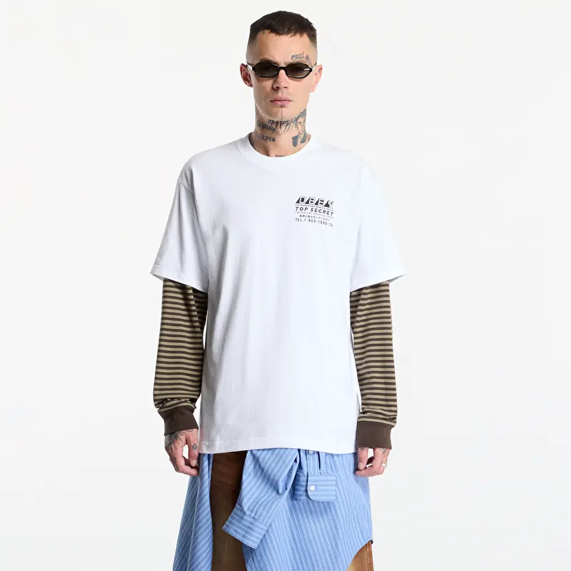 Tricou Obey Top Secret White