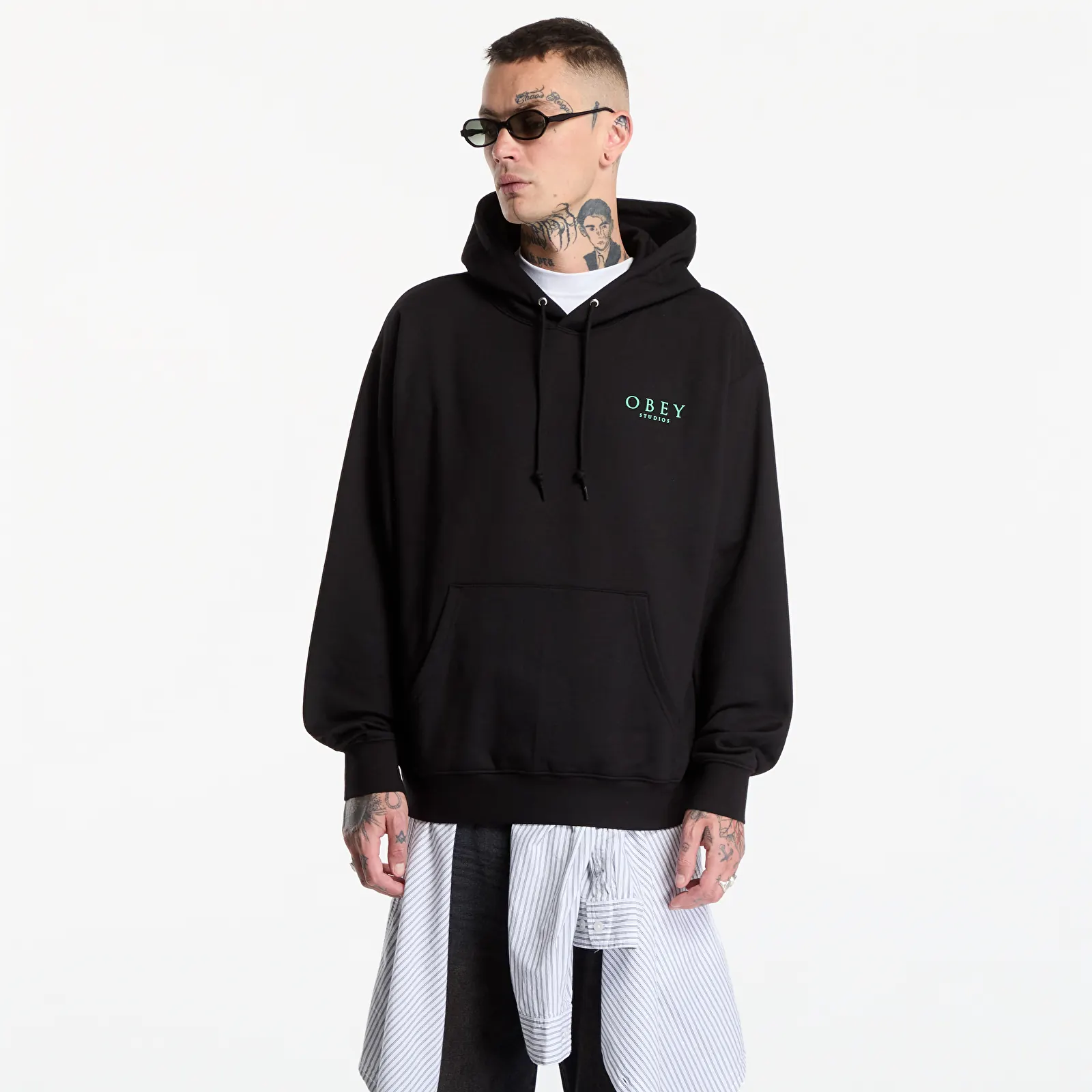 Hoodies voor heren Obey Flores Robus Black