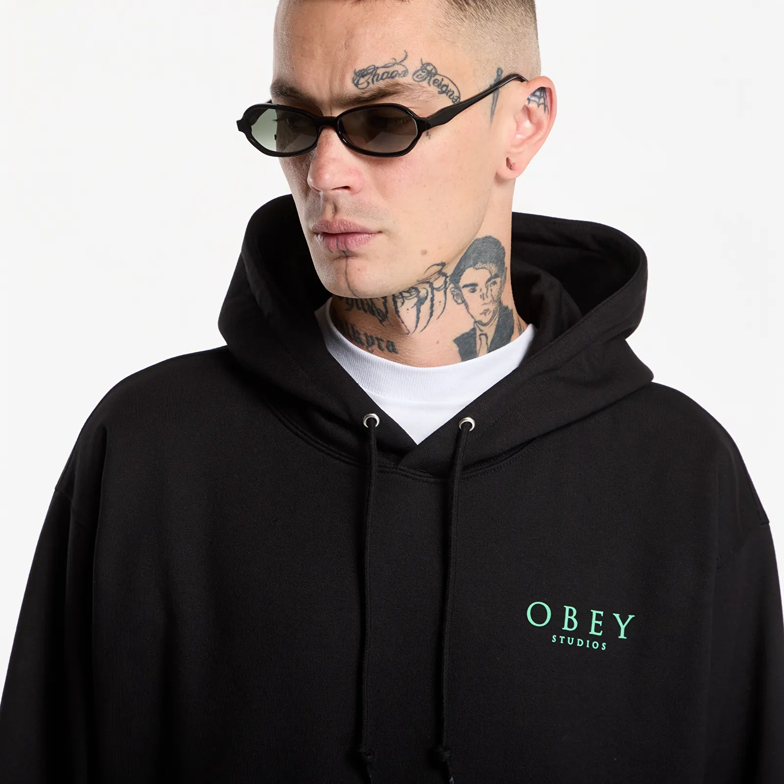 Hoodies voor heren Obey Flores Robus Black