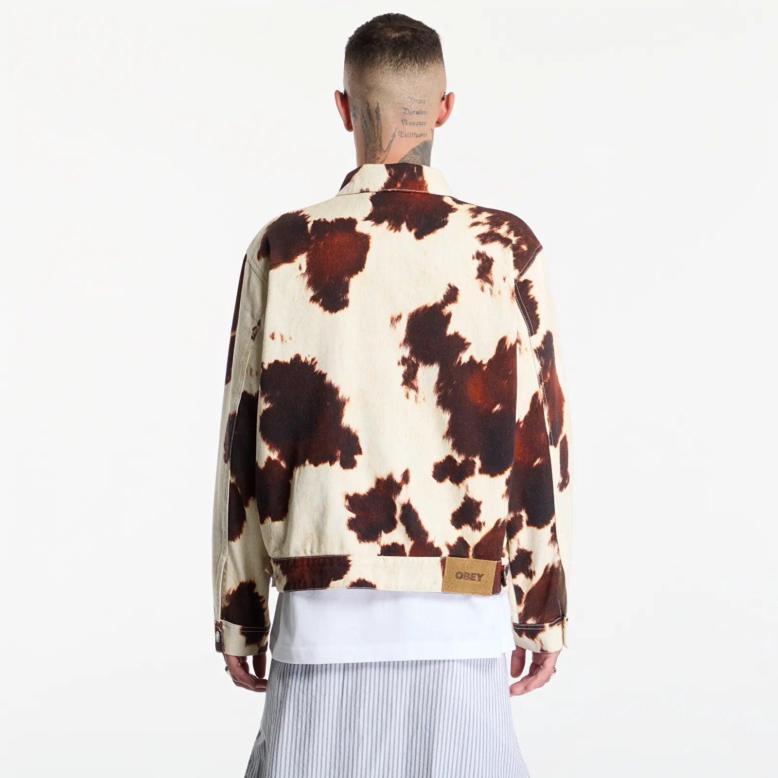 Chaquetas de hombre Obey Workshop Jacket Cow Print