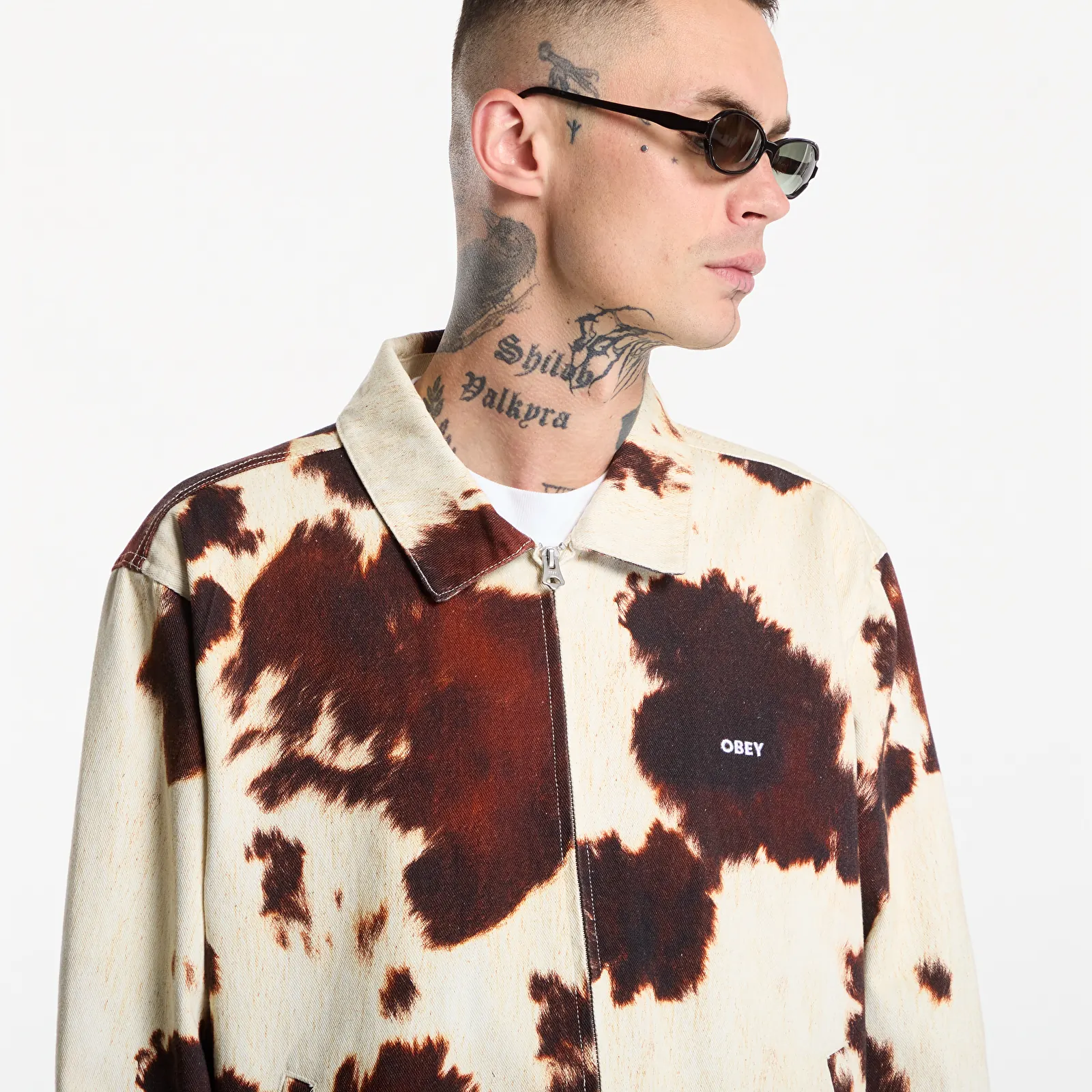 Chaquetas de hombre Obey Workshop Jacket Cow Print
